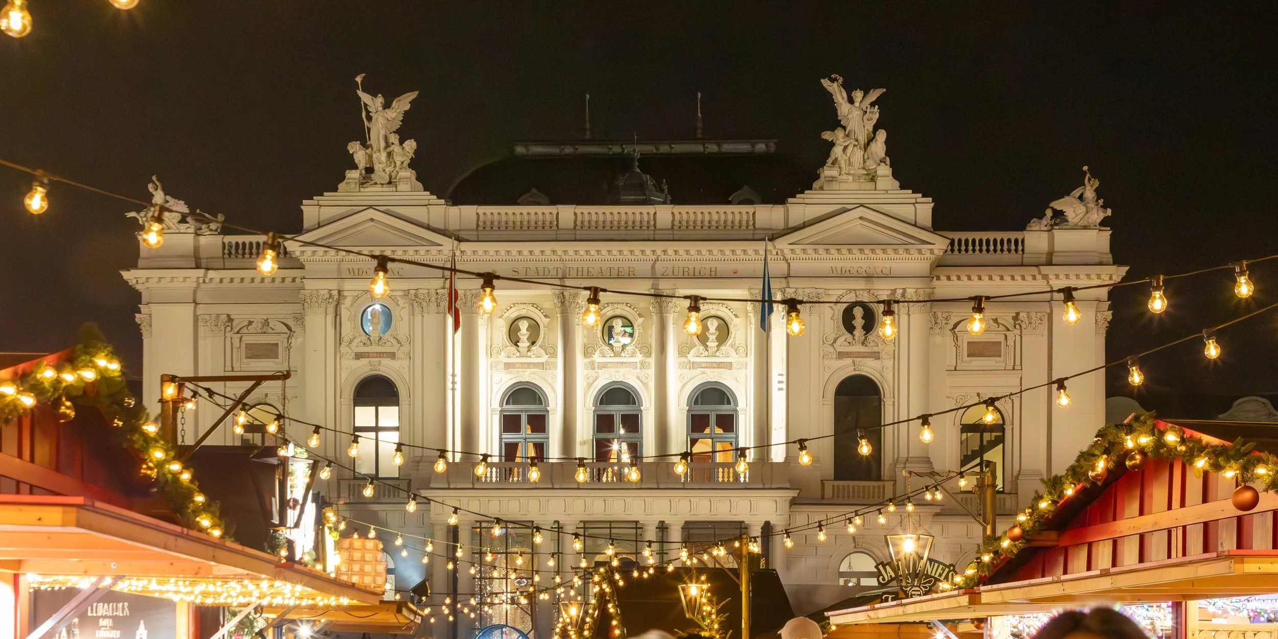  The market sits in the shadows of Zurich Opera House (1891) 