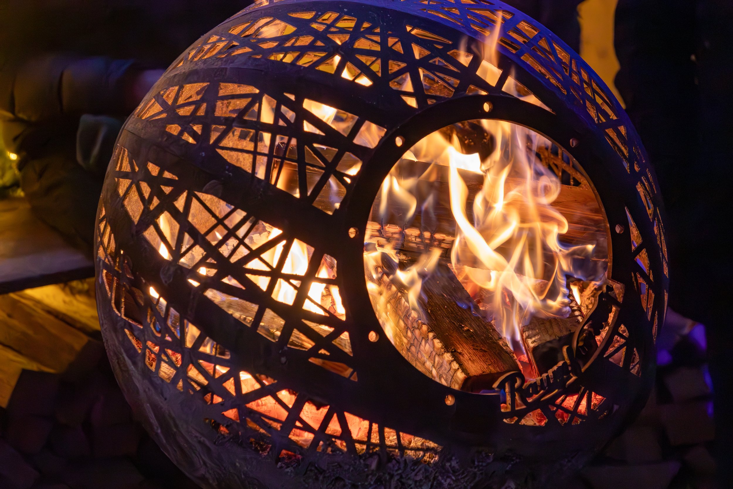  Fire pits help keep people warm, if they choose not to drink the hot mulled wine 