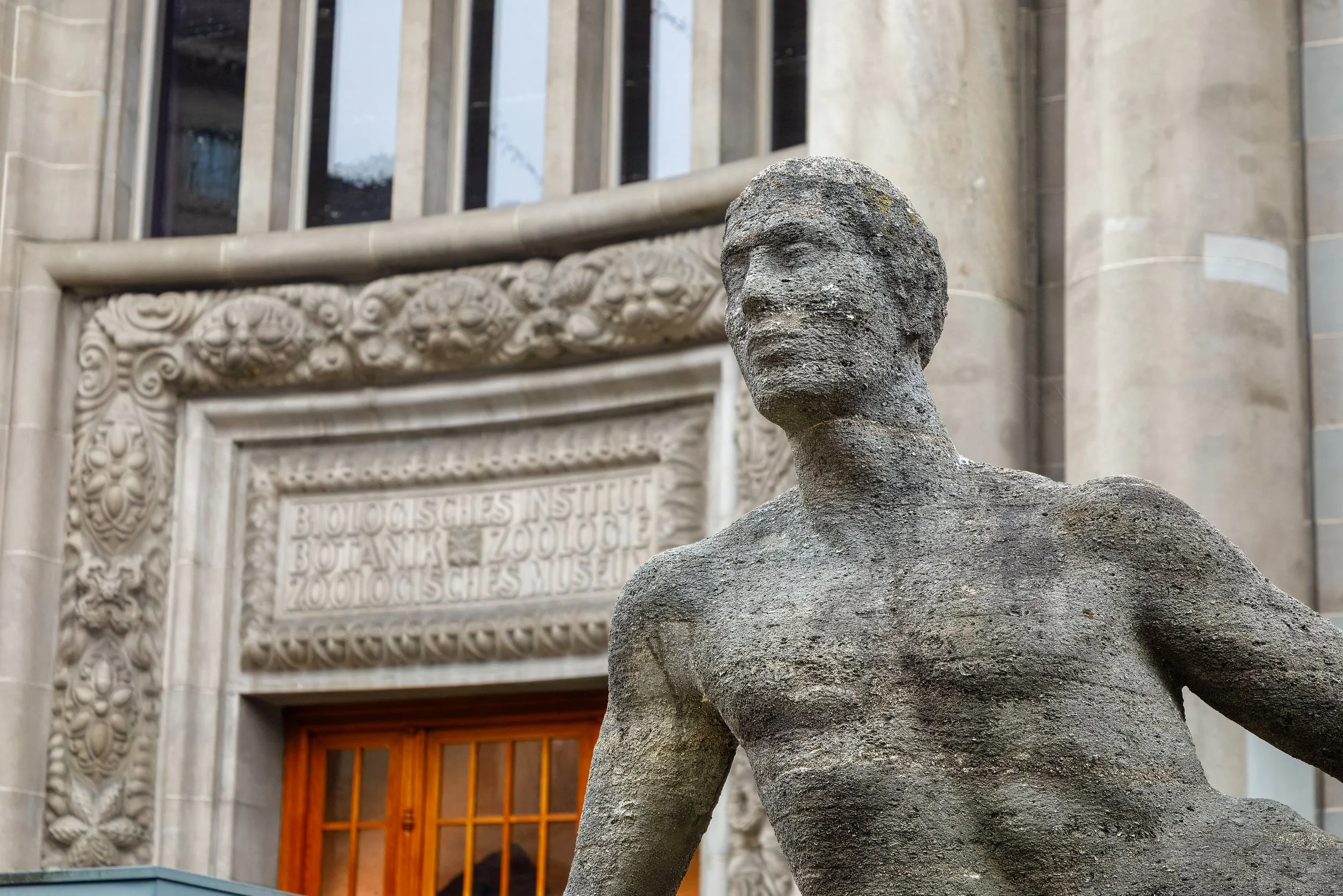  One of a number of statues adorning the museum 