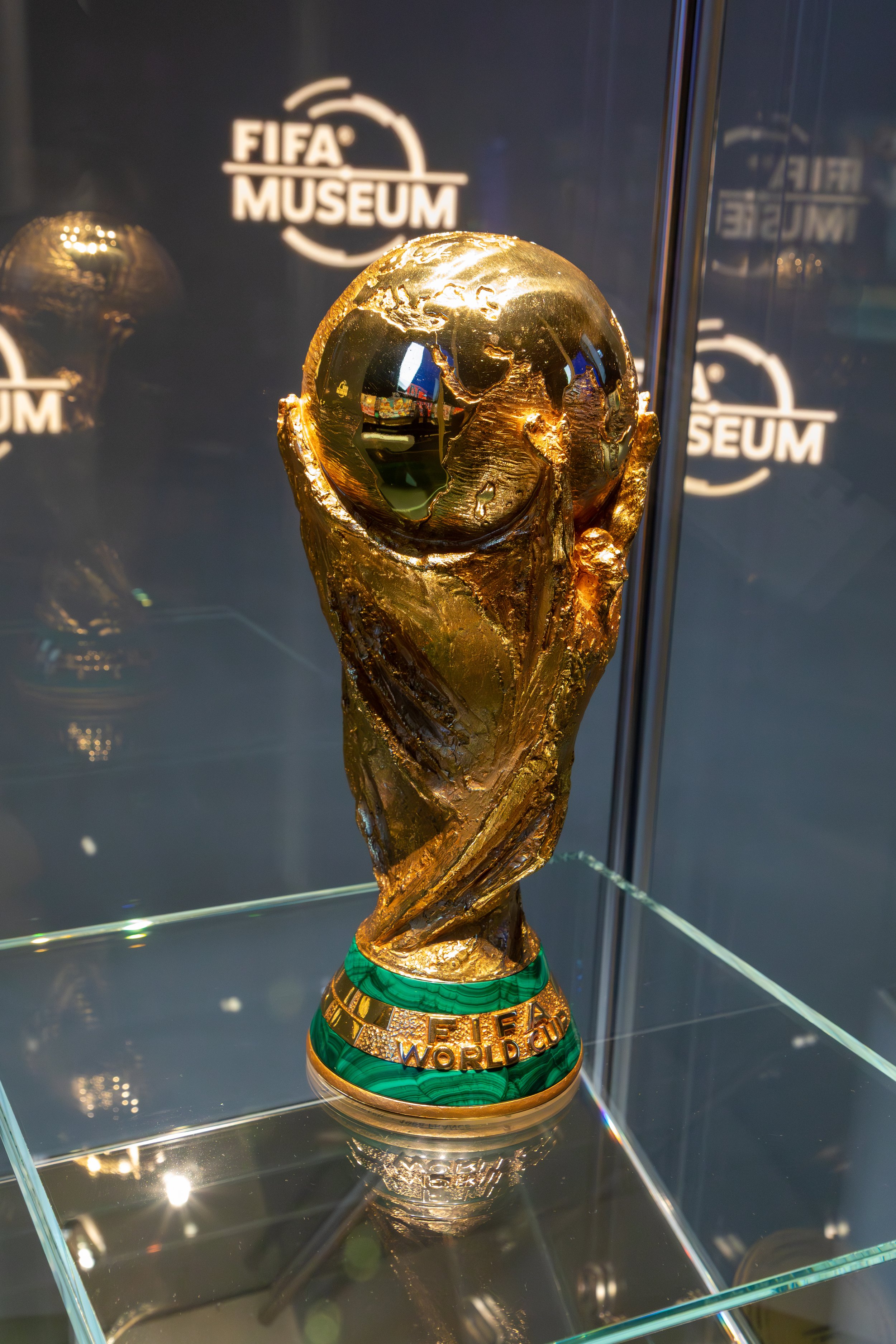  FIFA World Cup trophy on display 