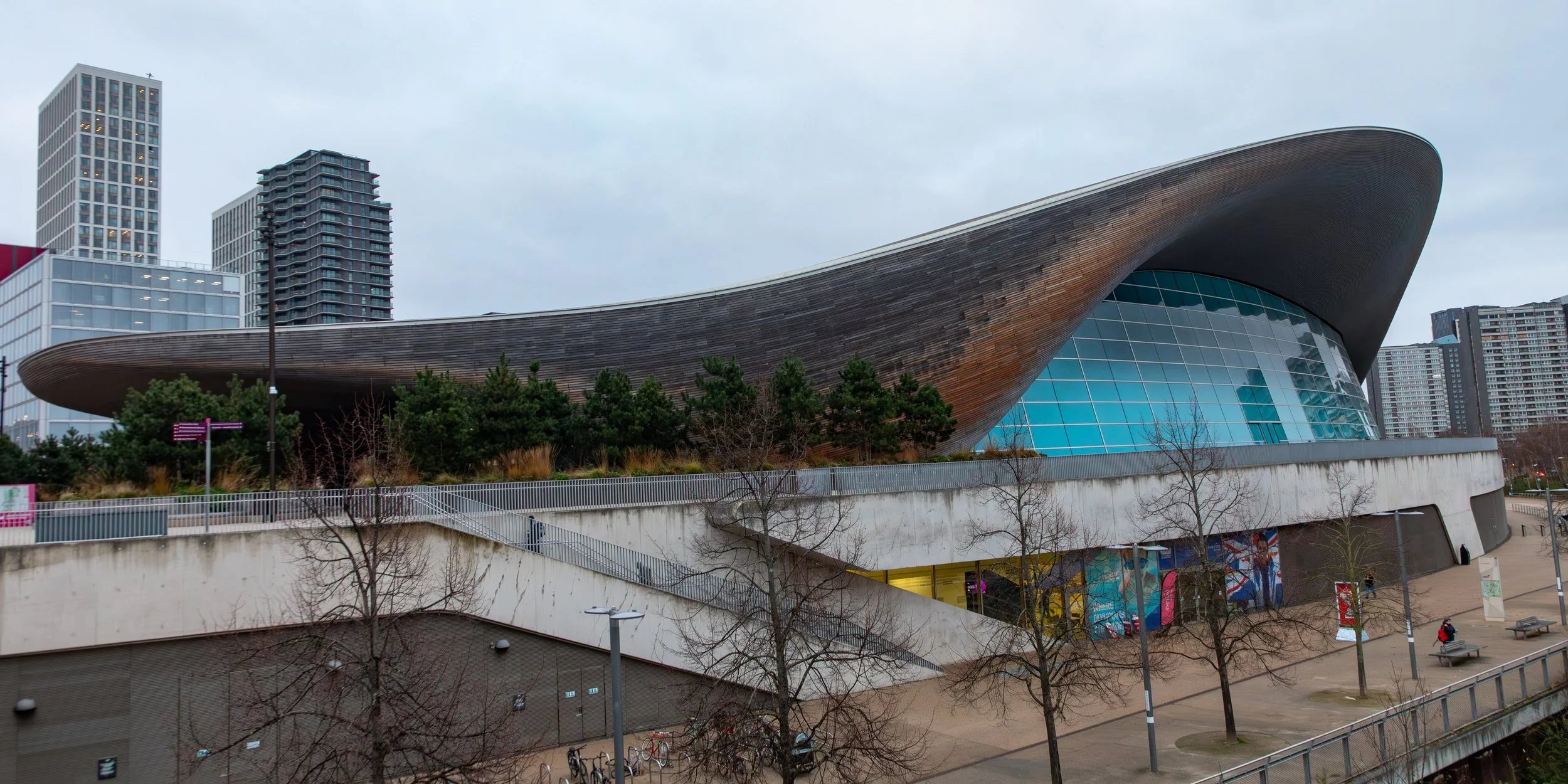  London Aquatic Centre, built originally for the 2012 Olympics 