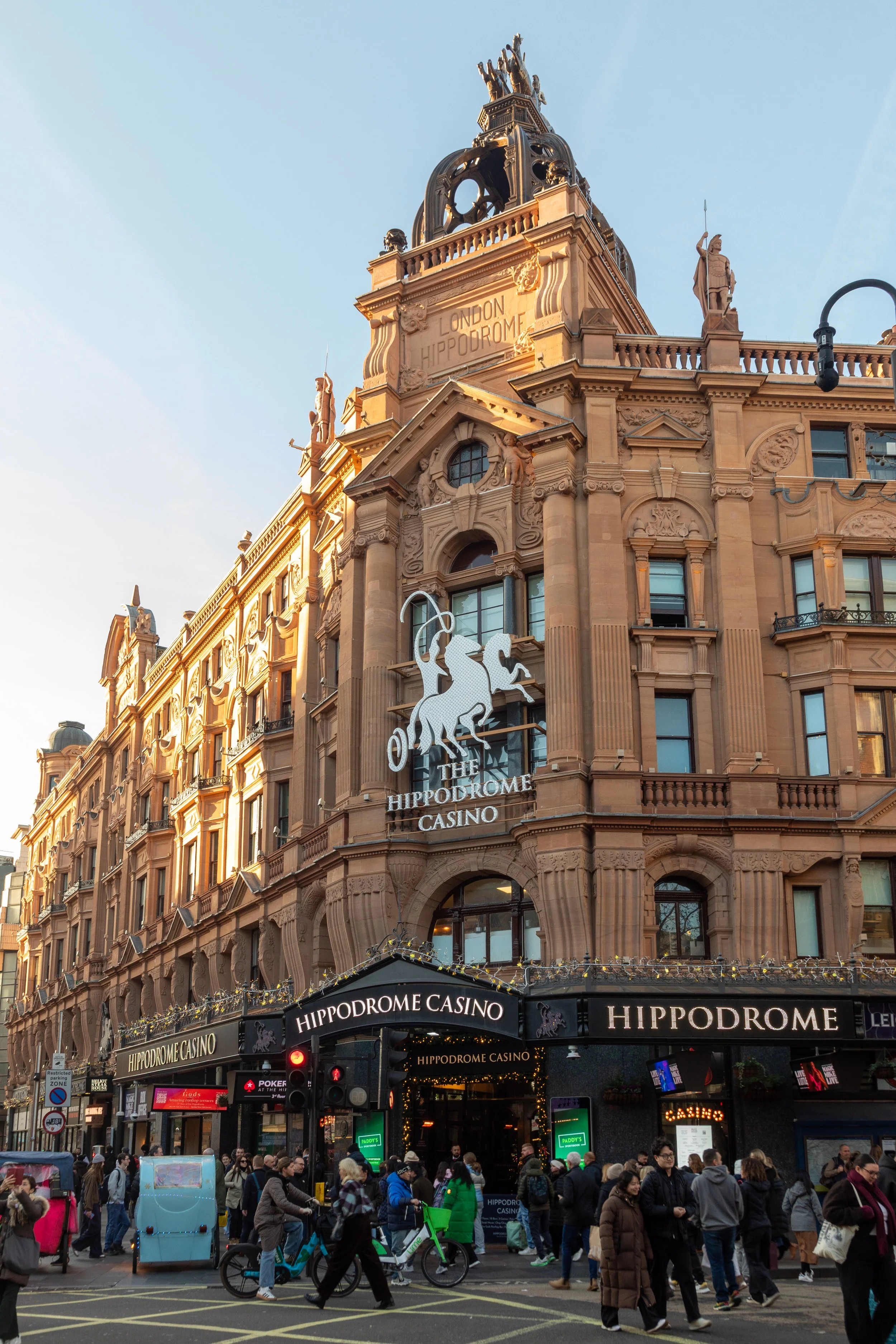 1900’s Hippodrome, originally a music hall, now housing a casino 