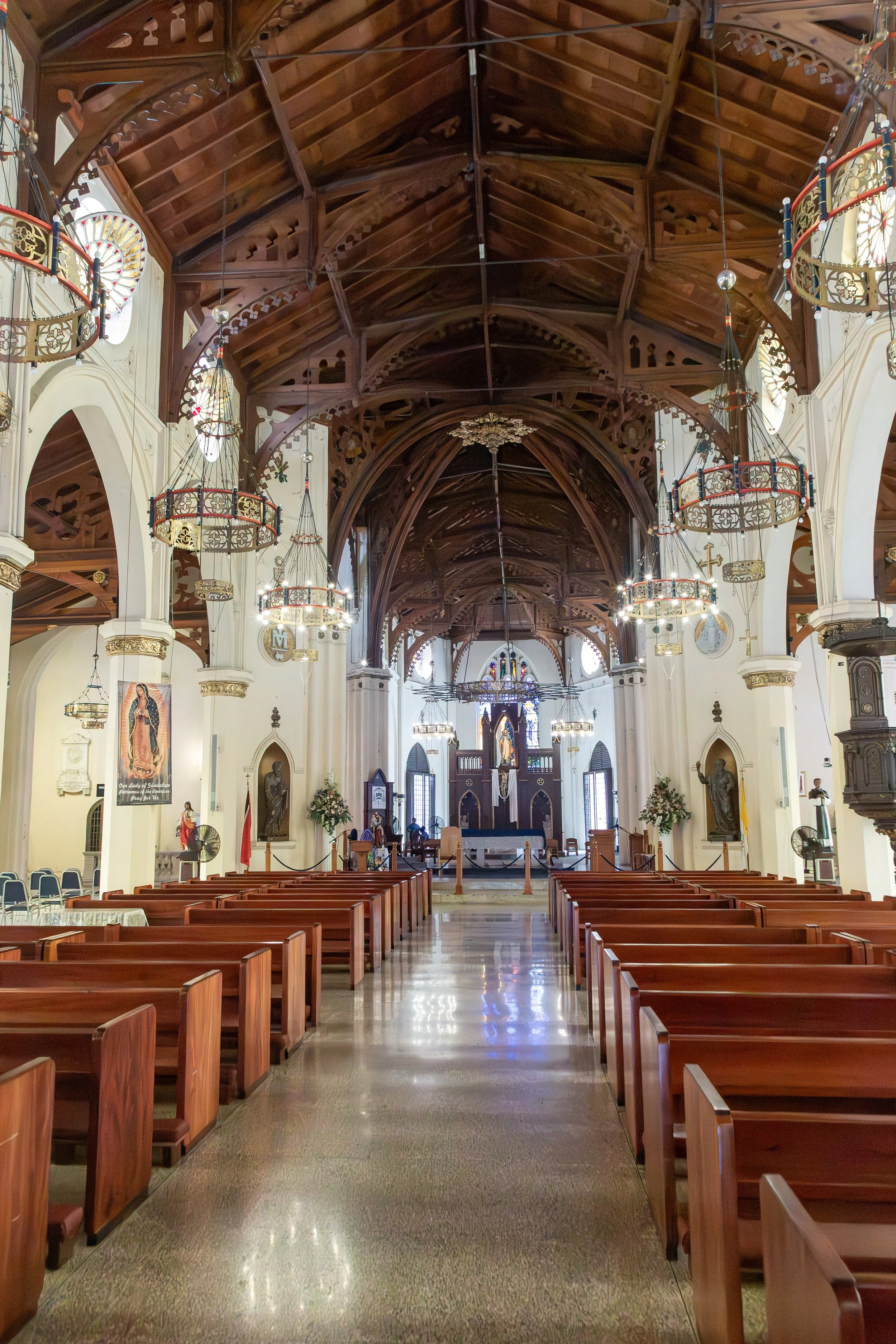  Interior of the 1851 cathedral, cooled by the air circulating from the tilted windows 