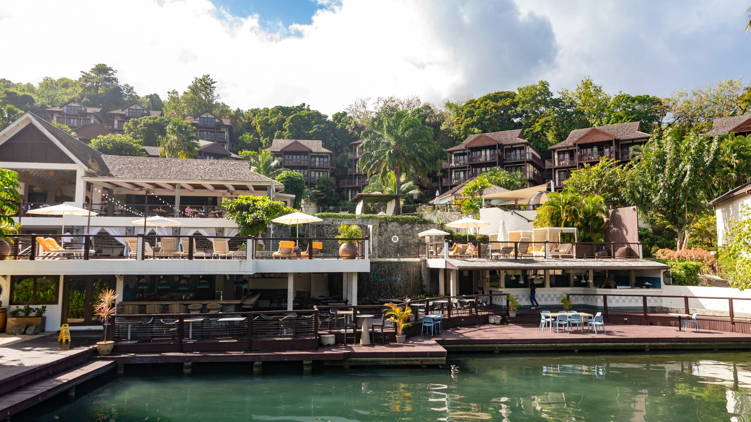  The full property including the higher level bungalows  