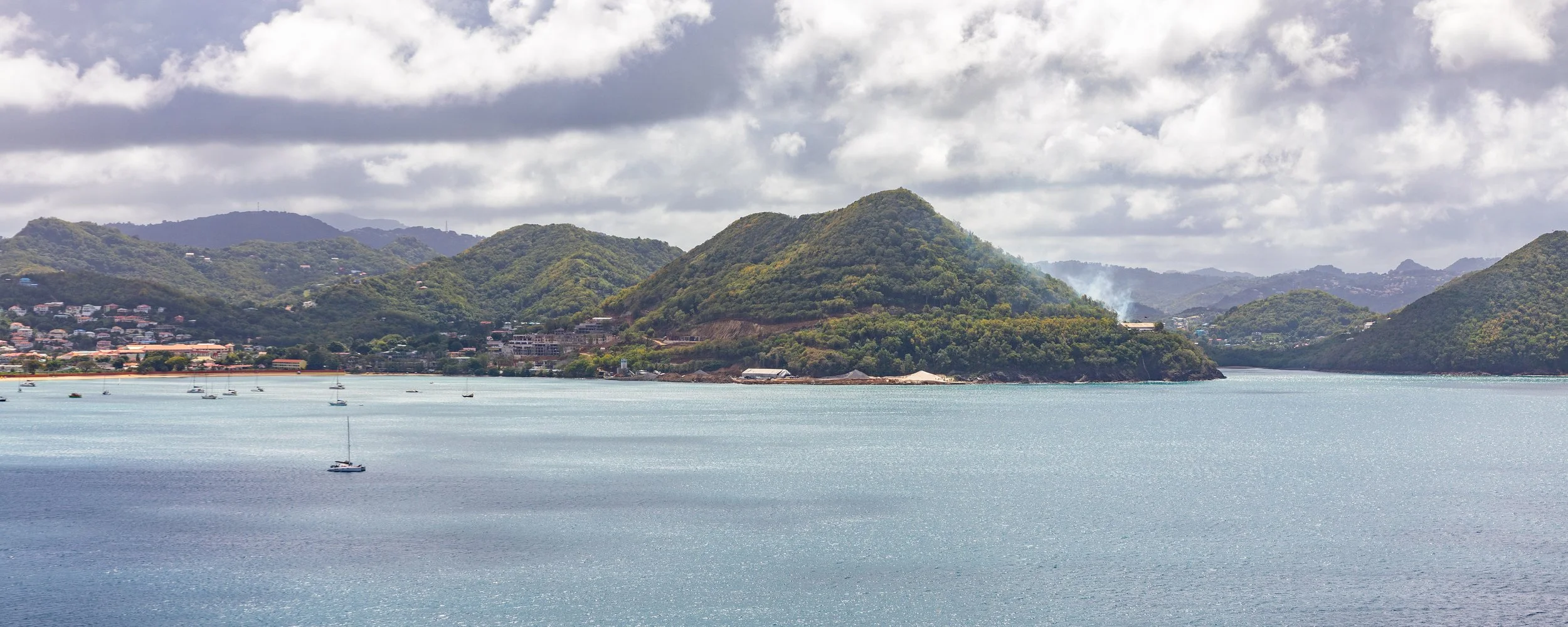  More of the lush, rolling mountains across the bay 