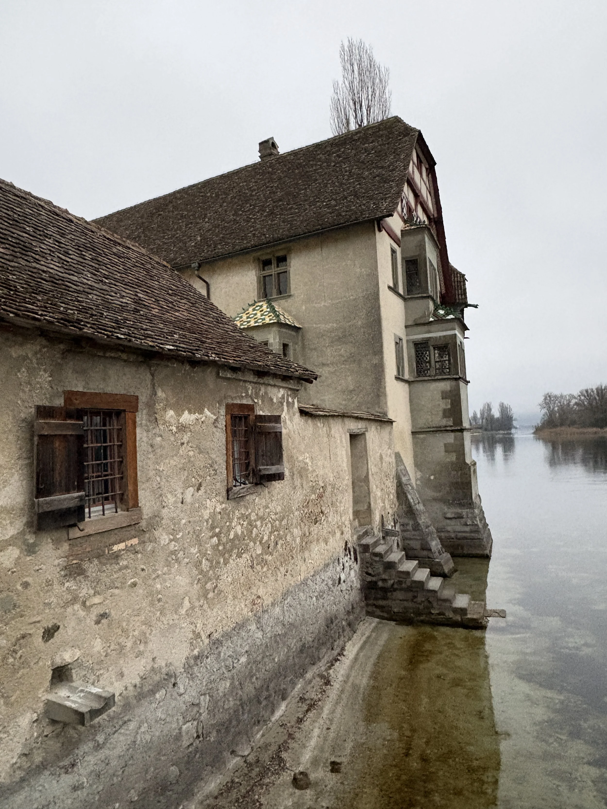  Edge of the abbey leading into the Rhine 