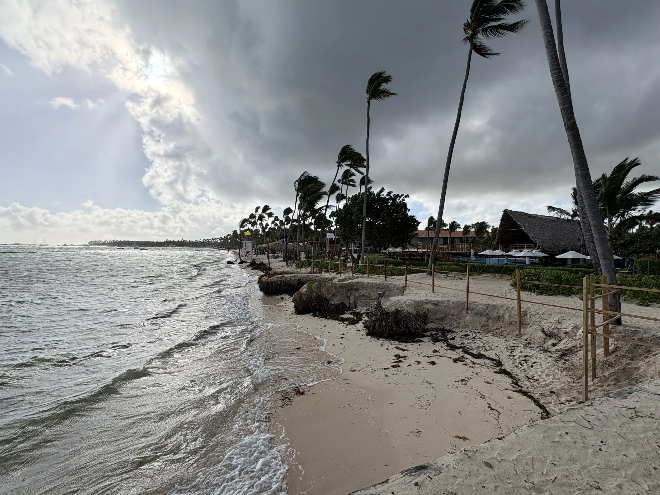  We were fortunate that the beach was a very short walk from our patio 
