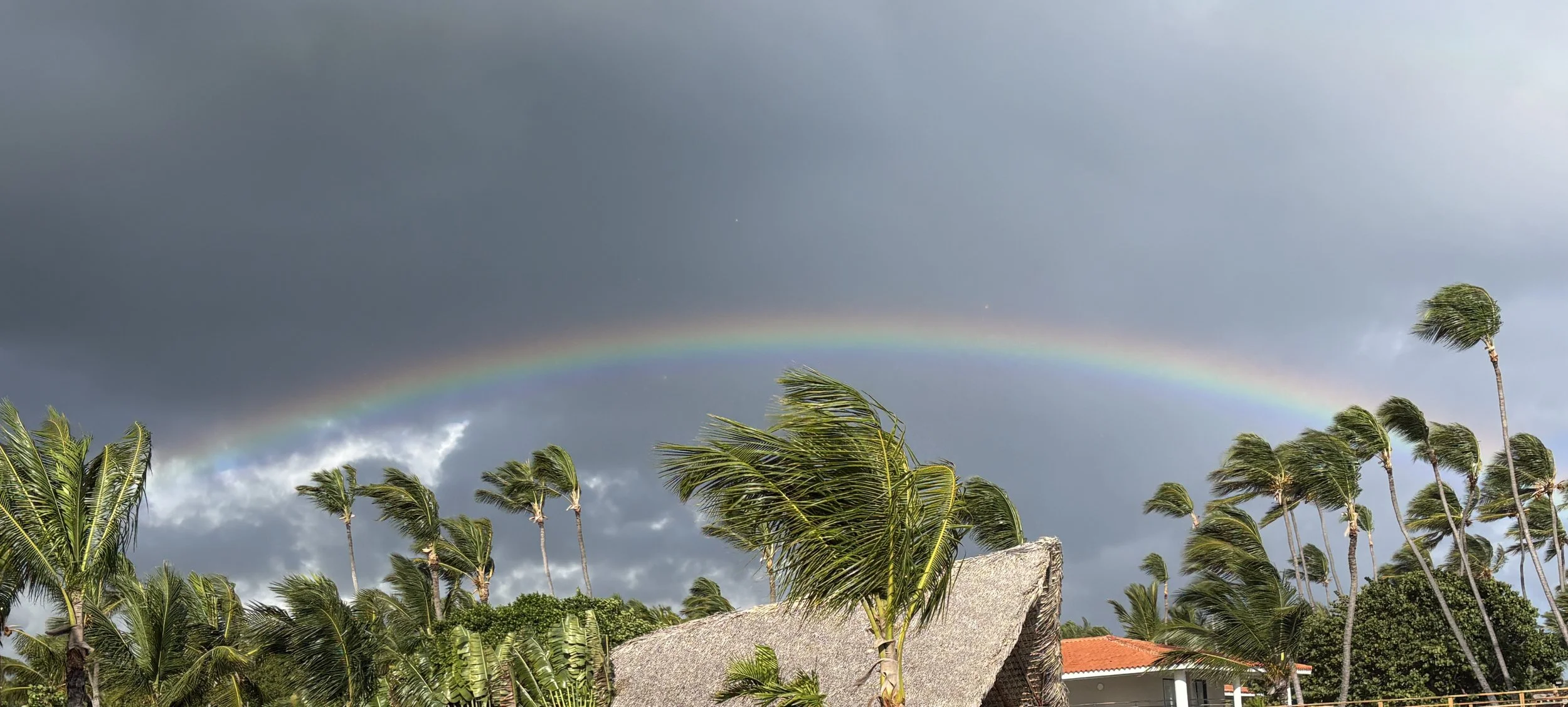  With a few brief showers, we were treated to a number of rainbows 