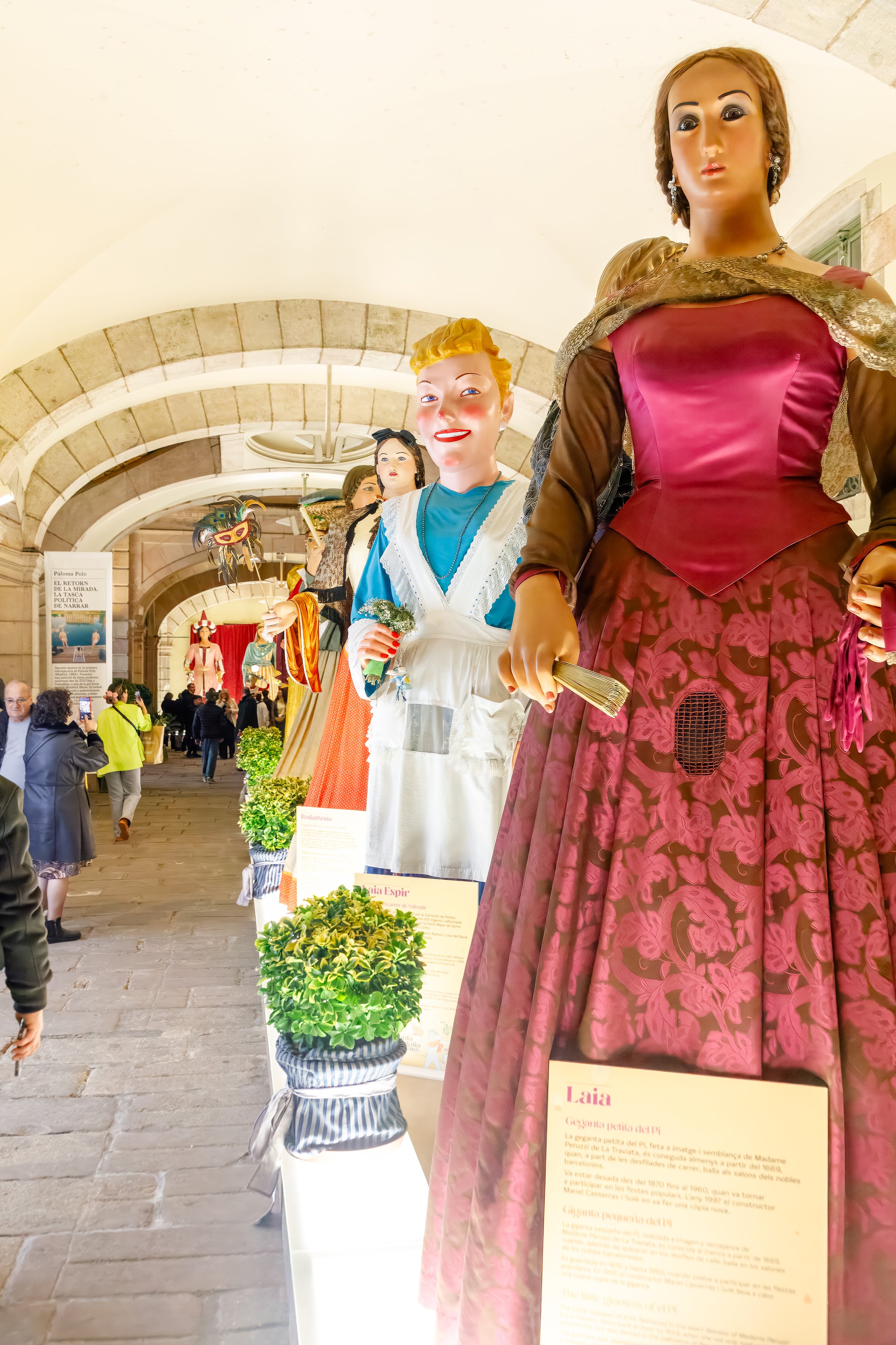  We had coincidentally arrived during Festival de Santa Eulàlia, a celebration of the patron saint characterized by parades featuring these giant figures (Gegants) 