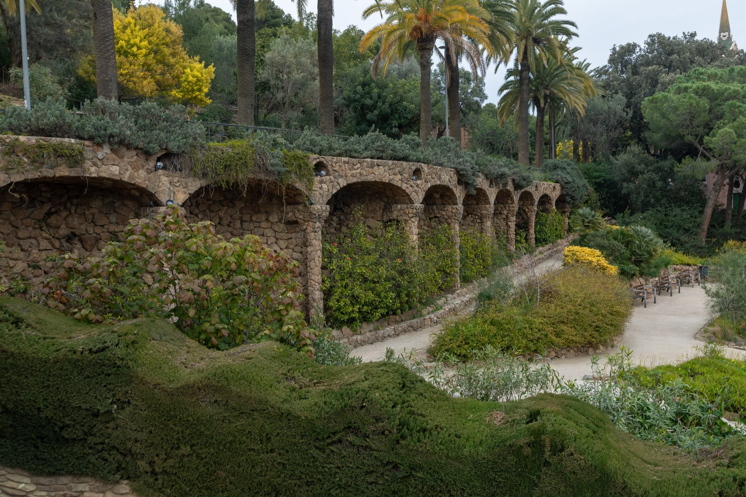  Some of the many architectural elements blending in with the hillside nature 