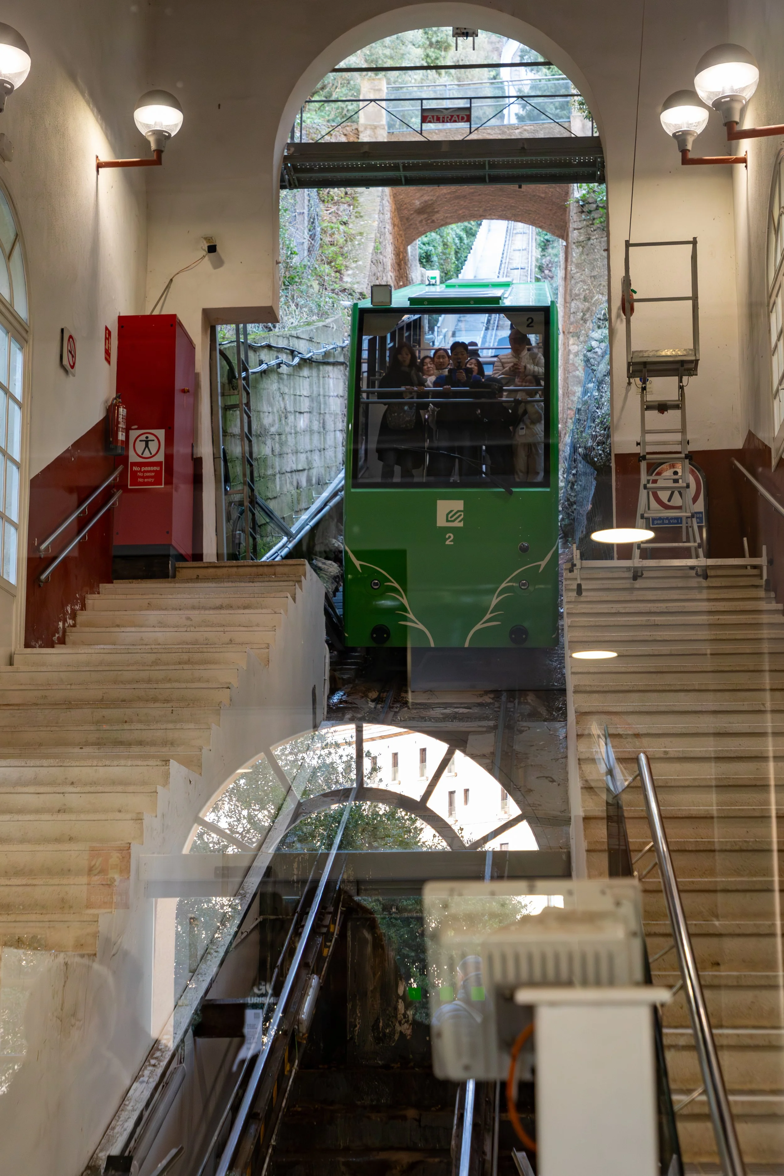  Just missed the San Joan Funicular 