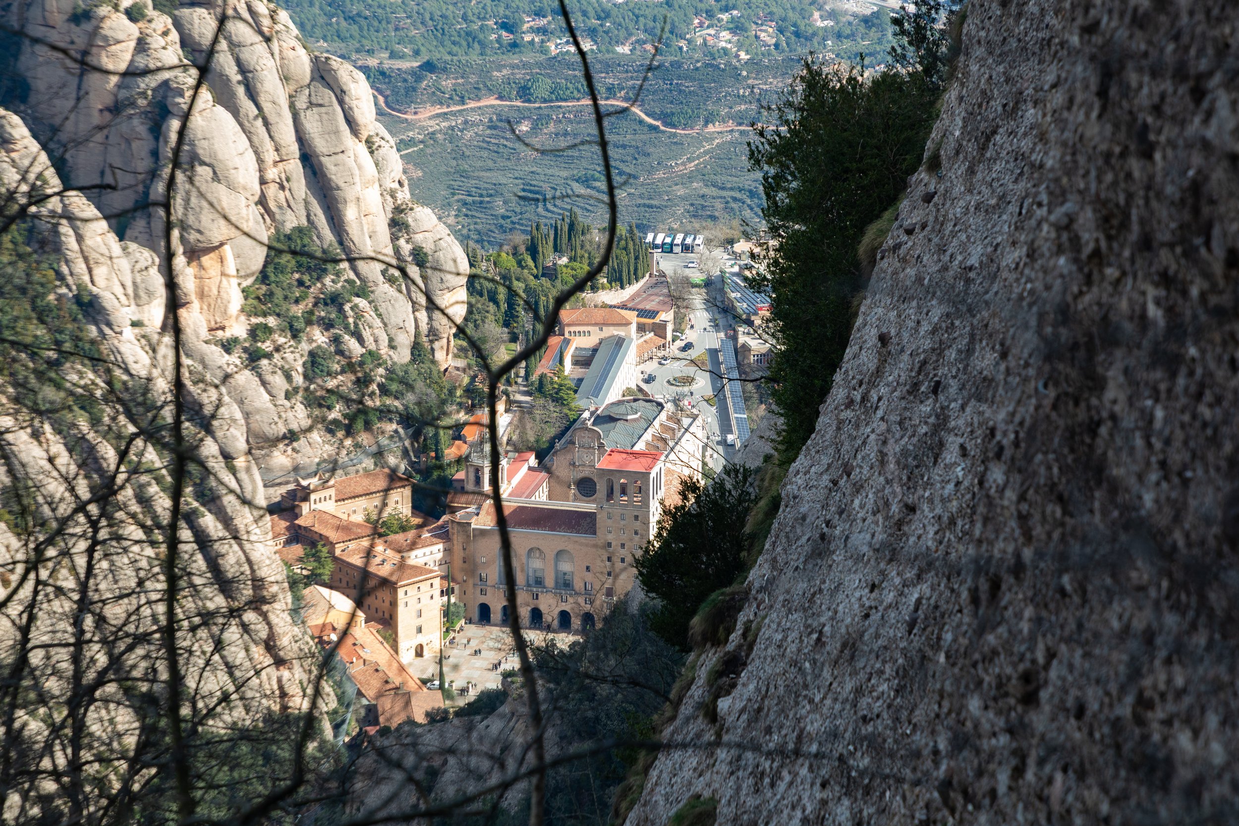  From the trail, the Monastery dominates many of the views 