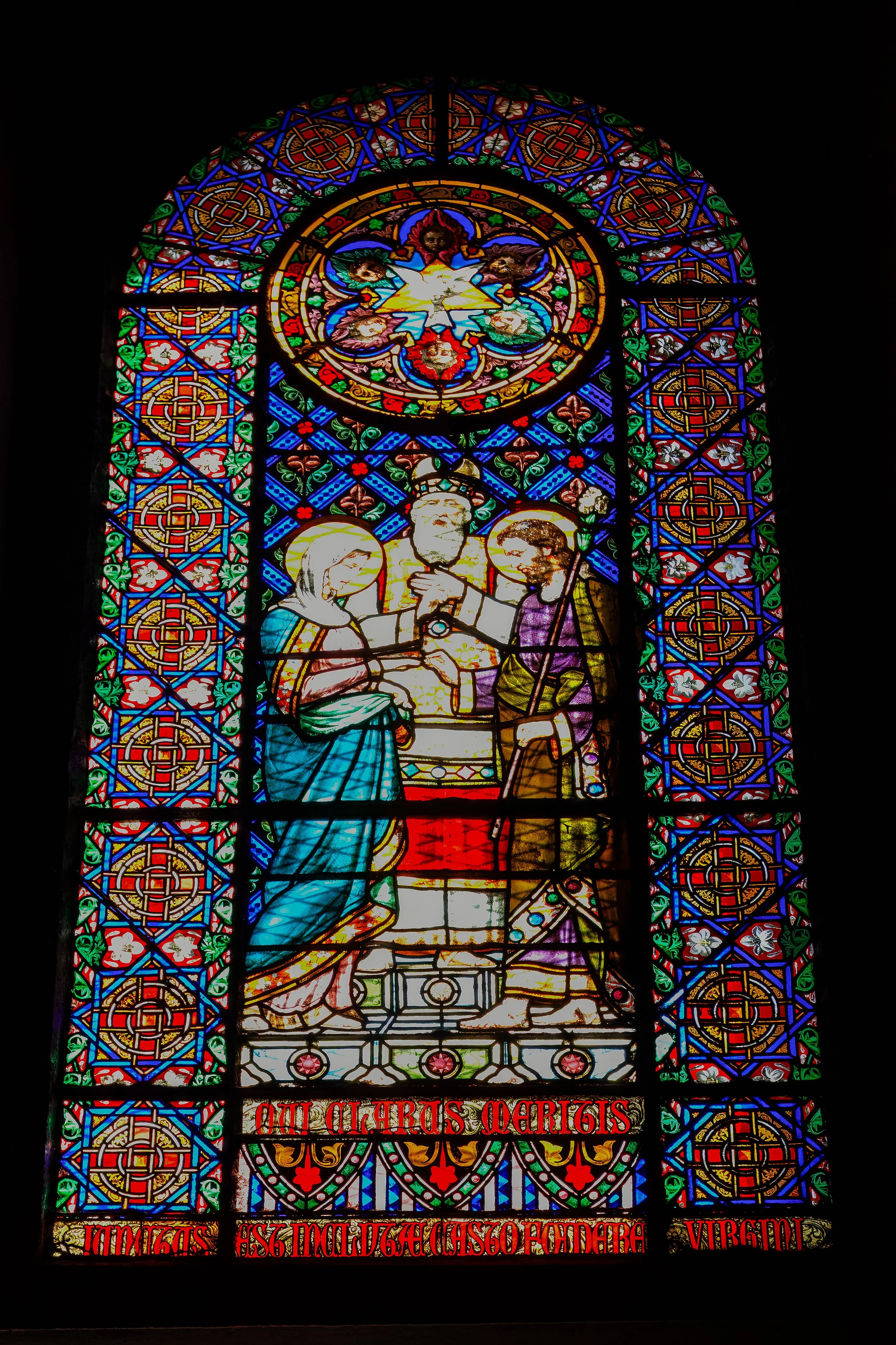  Main stained glass feature 