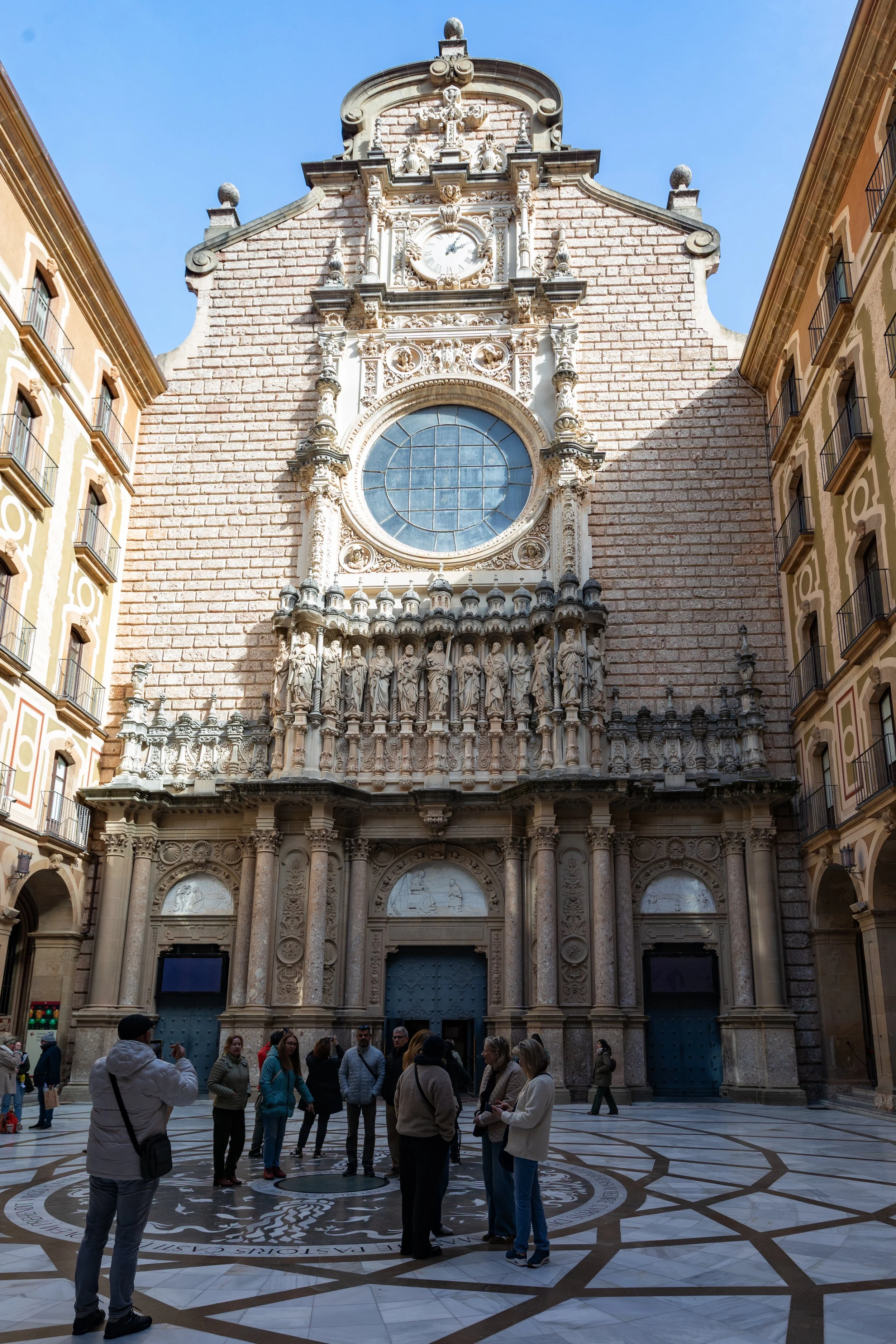  The main facade of the basilica is actually the newest addition, dating from 1968 