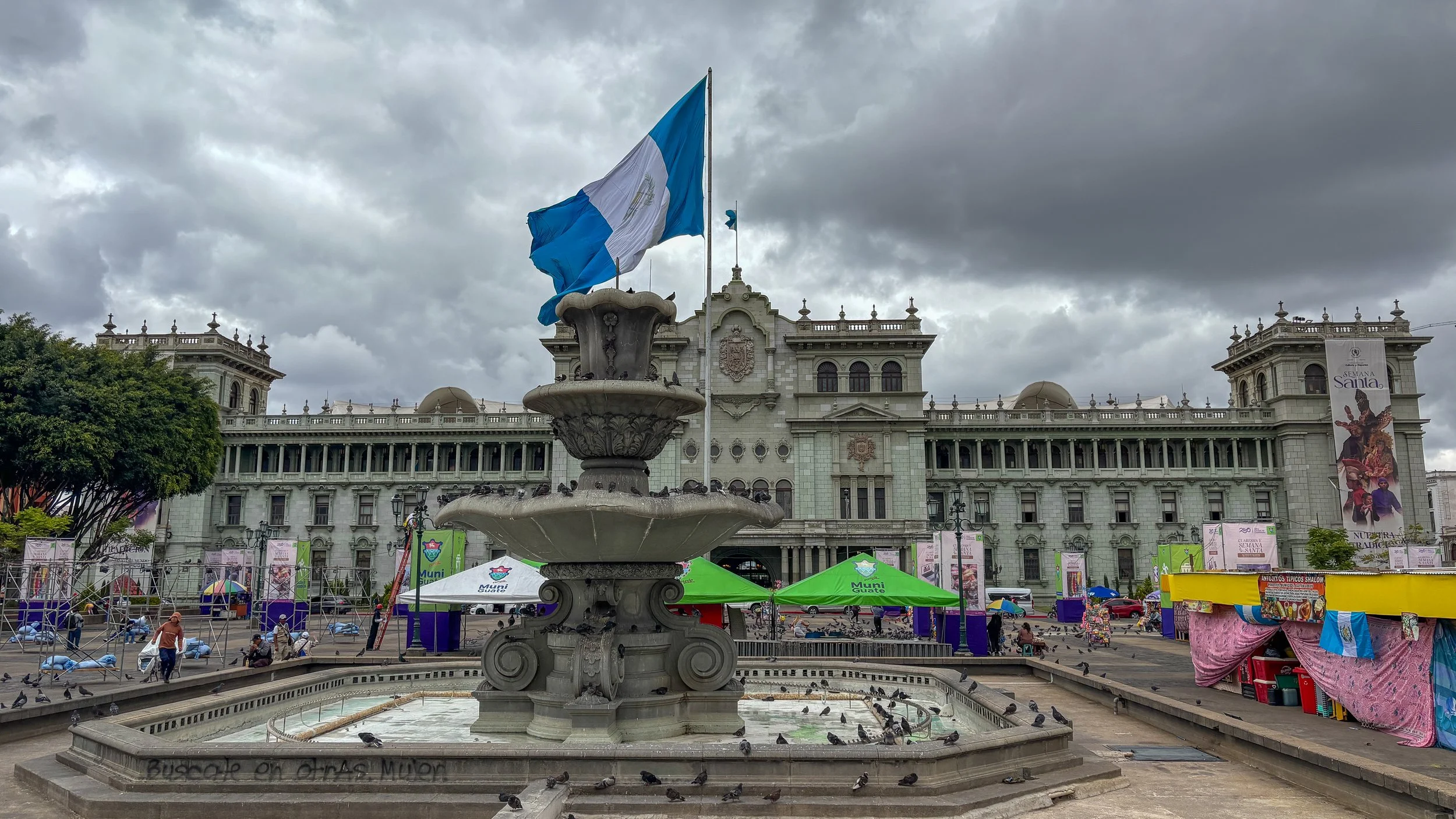  The National Palace of Culture acts as the seat of government of Guatemala, but was closed to tourists when we visited 