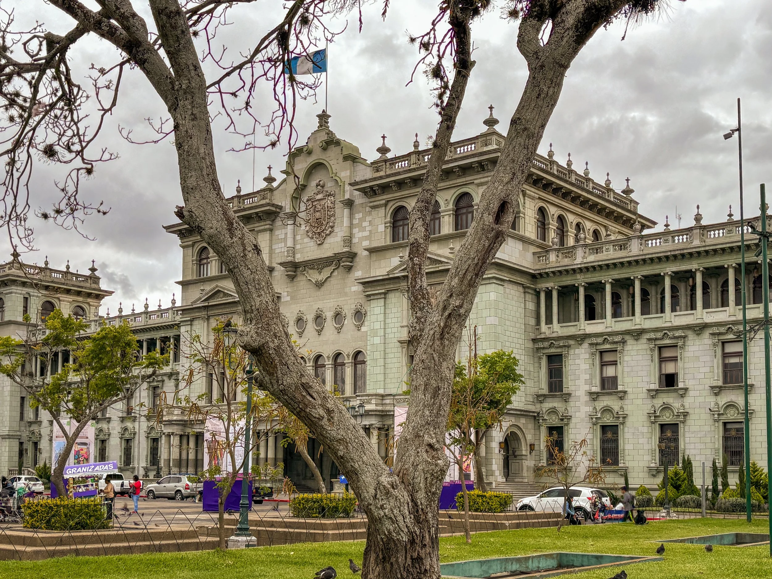  Another view of the palace across the edge of Plaza de la Constitución, before leaving the city centre 