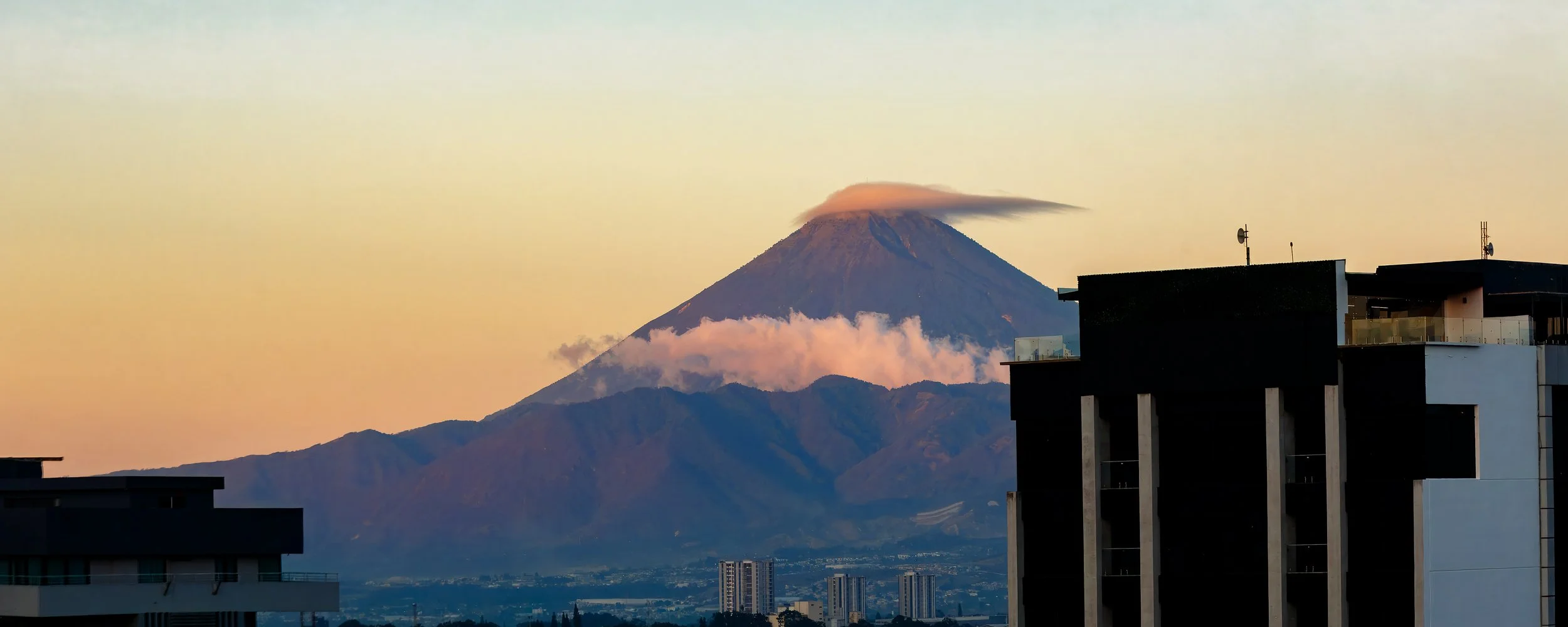  Fuego volcano now in clear view 