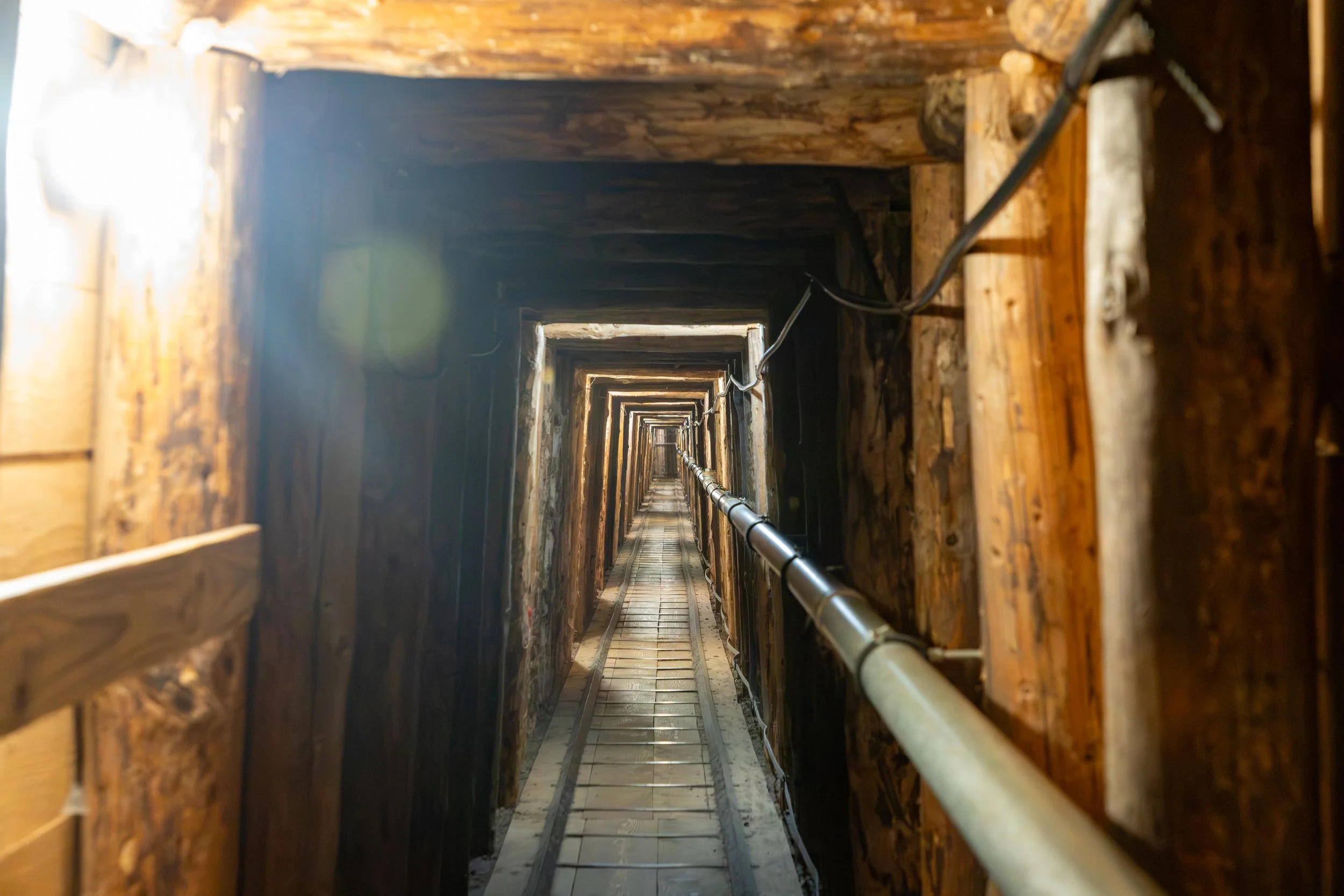  Portion of the critical 500m tunnel constructed between March and June 1993 during the Siege of Sarajevo   