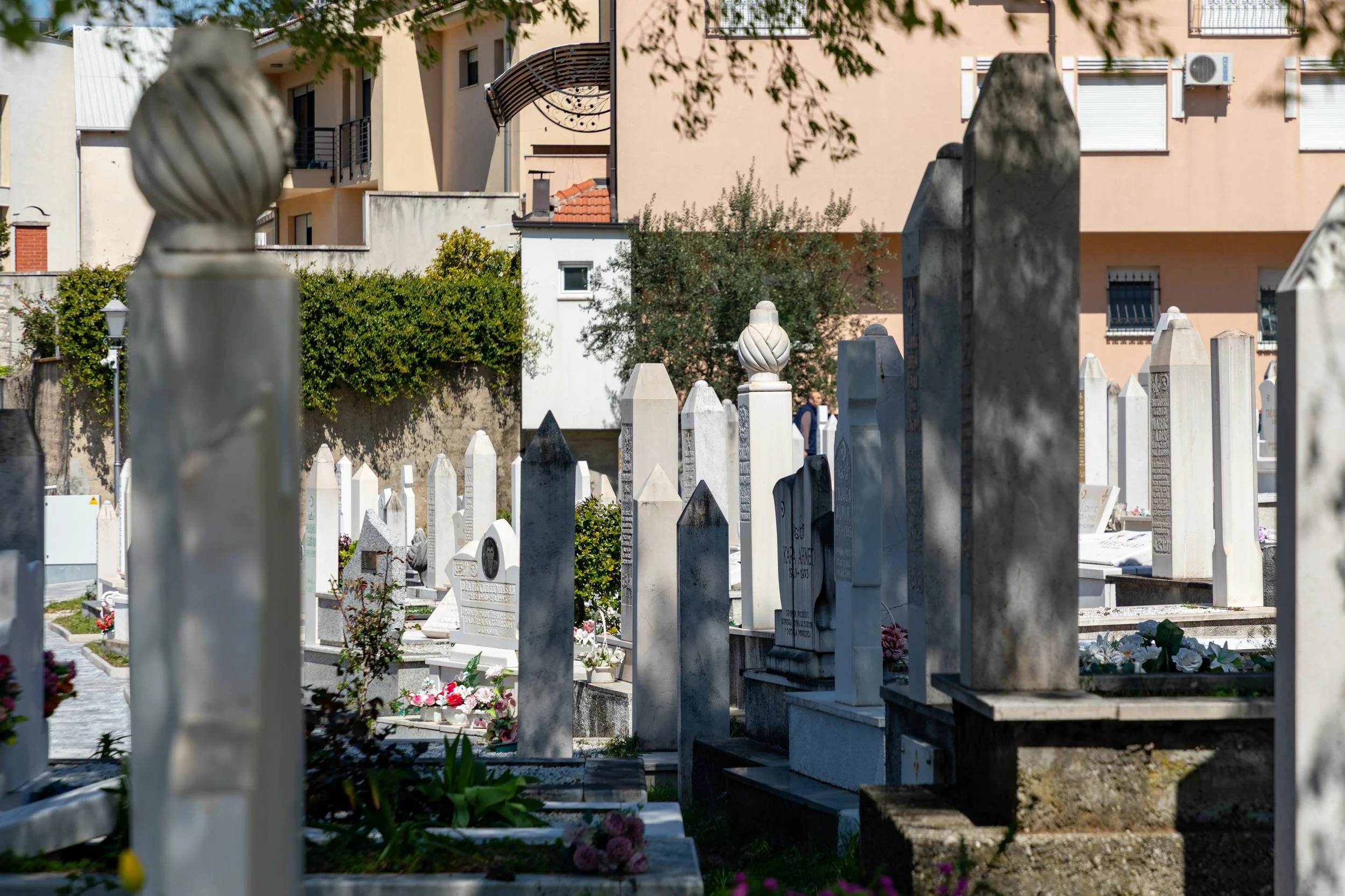  The expansive graveyard, a reminder of the significant toll of the war   