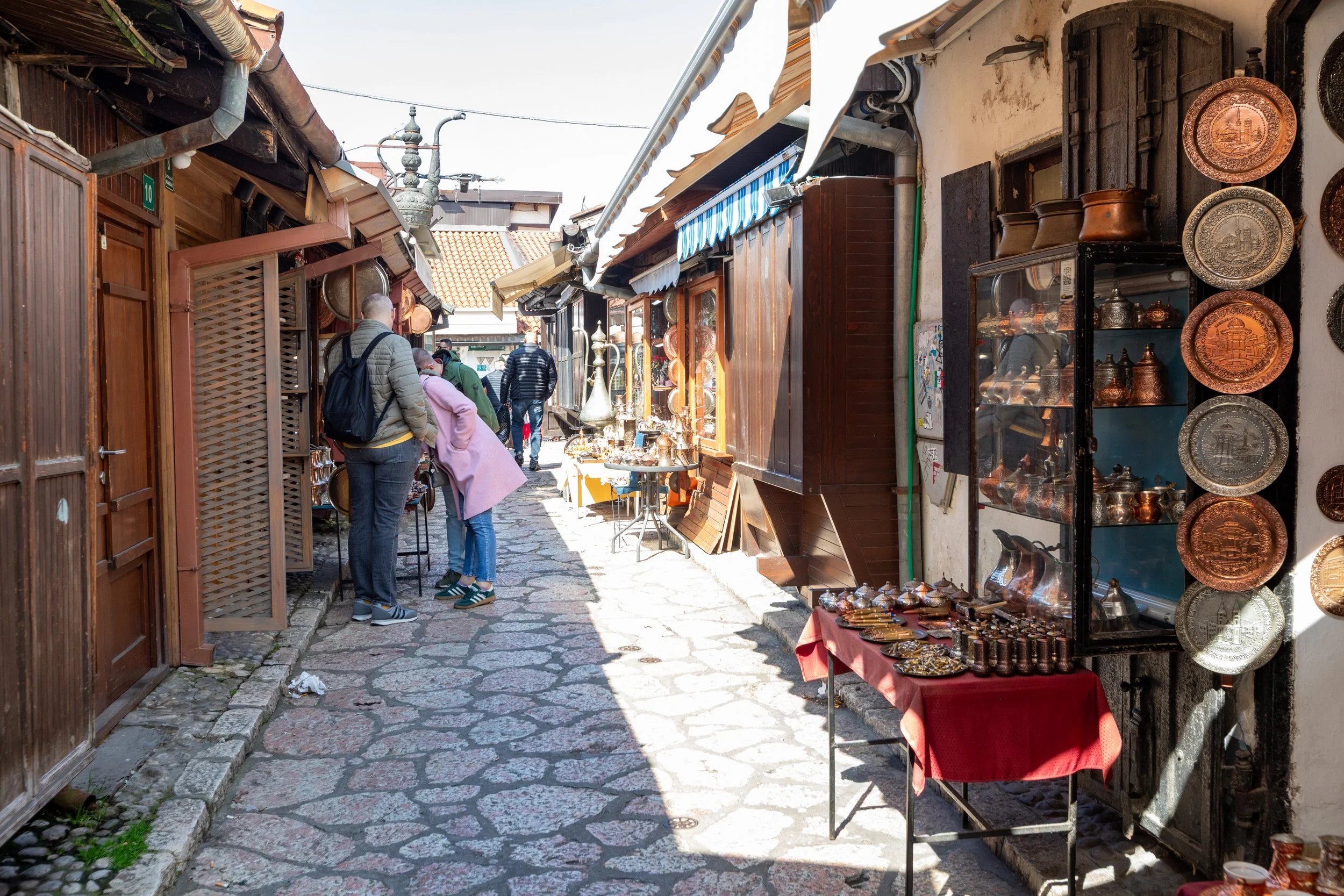  Coppersmith Street with its many tourist shops 