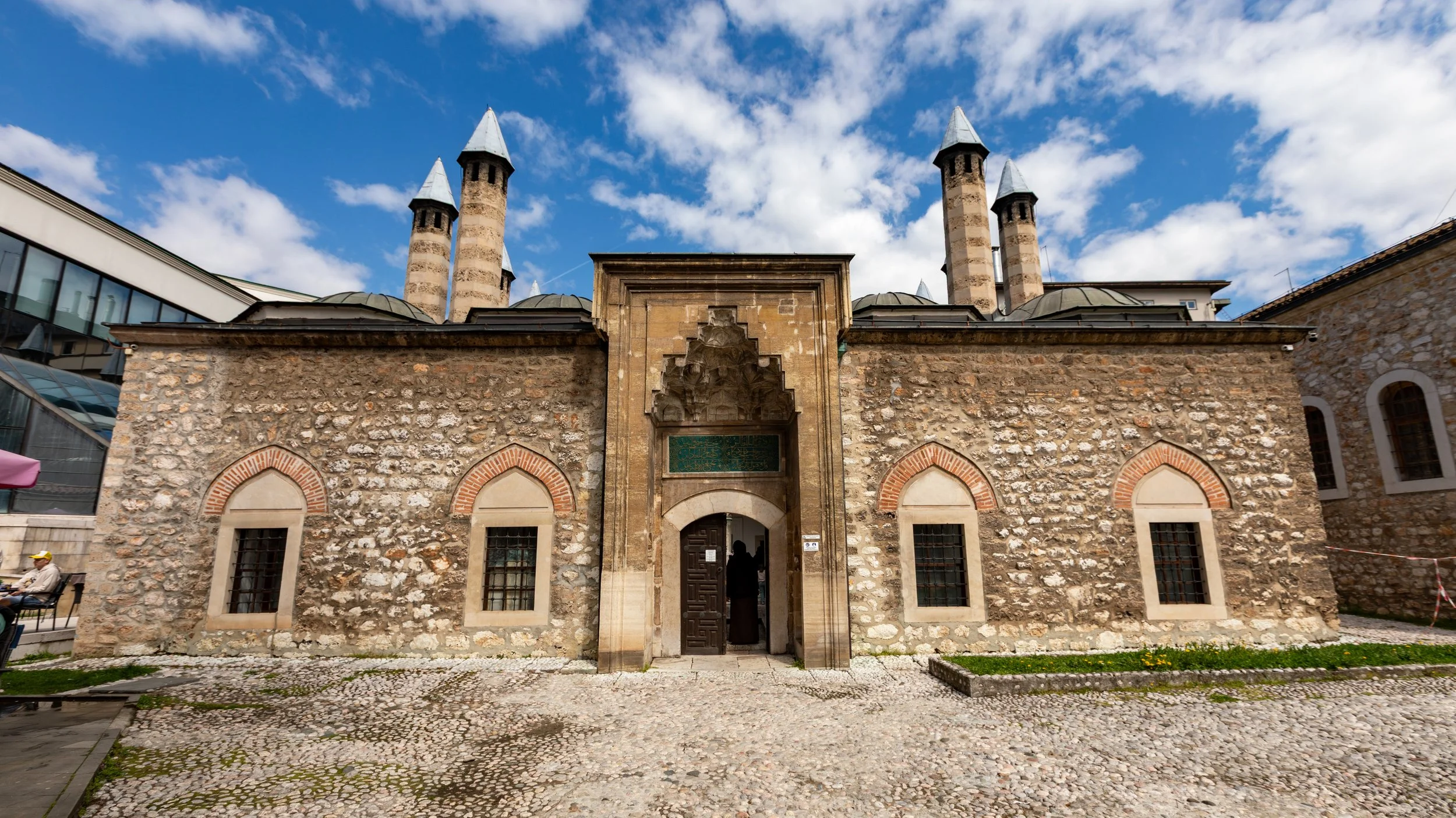  16th century Gazi Husrev-begov Hanikah, a historic dervish school, historically served as a centre for higher education in Islamic mysticism 