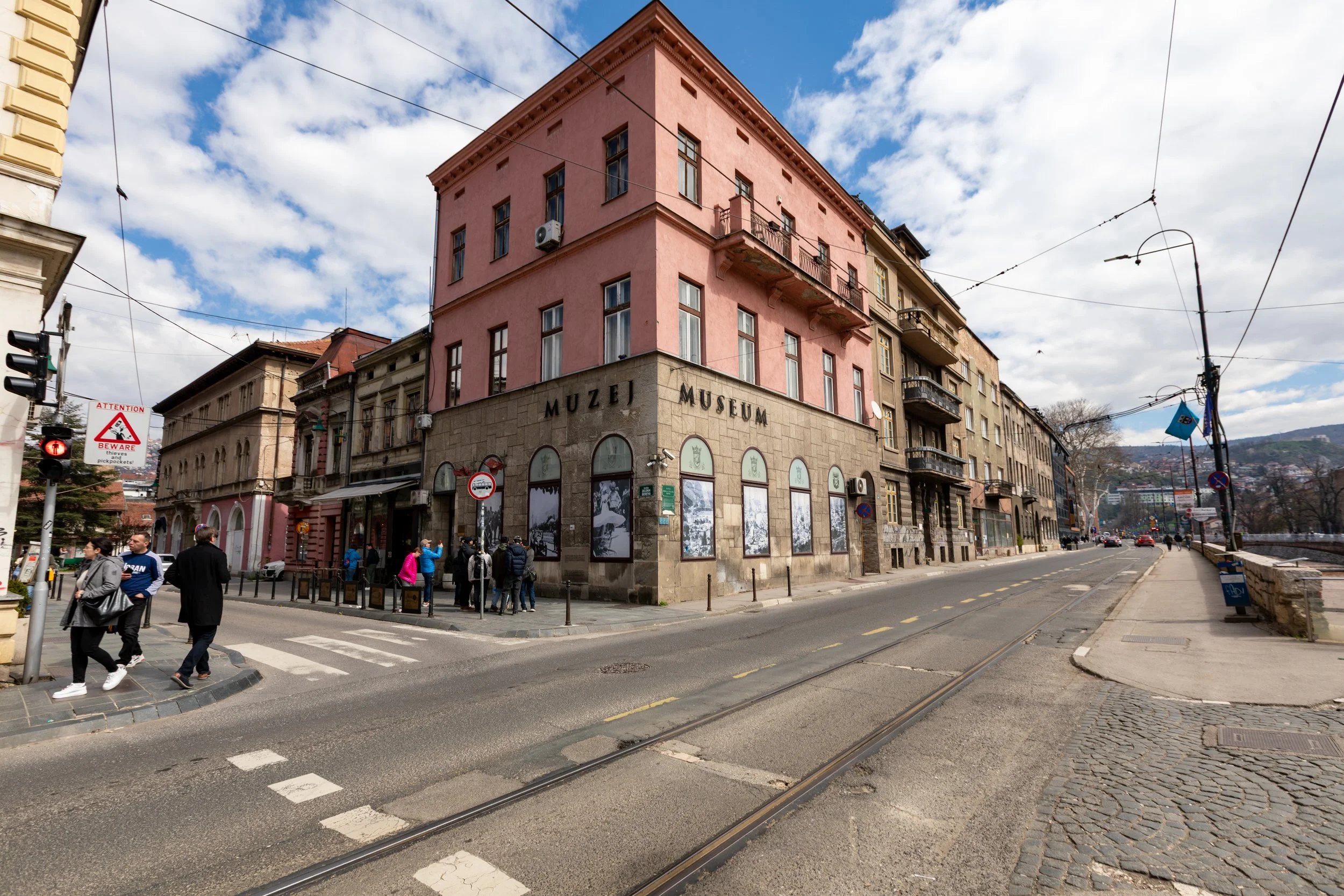  The Museum of Sarajevo 1878–1918, located on the corner where Archduke Franz Ferdinand was assassinated in 1914 