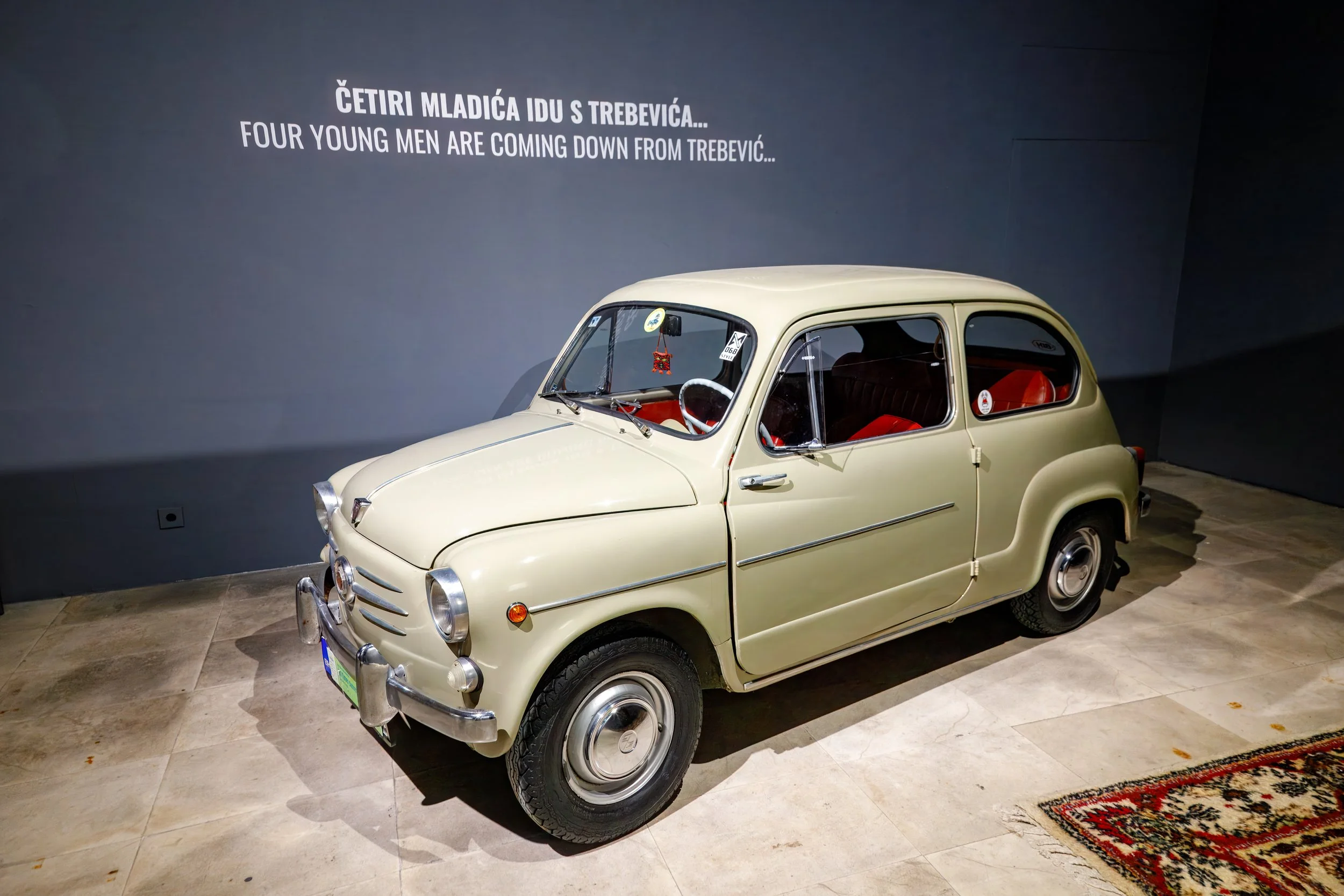  An old Fiat 600, part of an exhibit in the museum documenting life before the war 