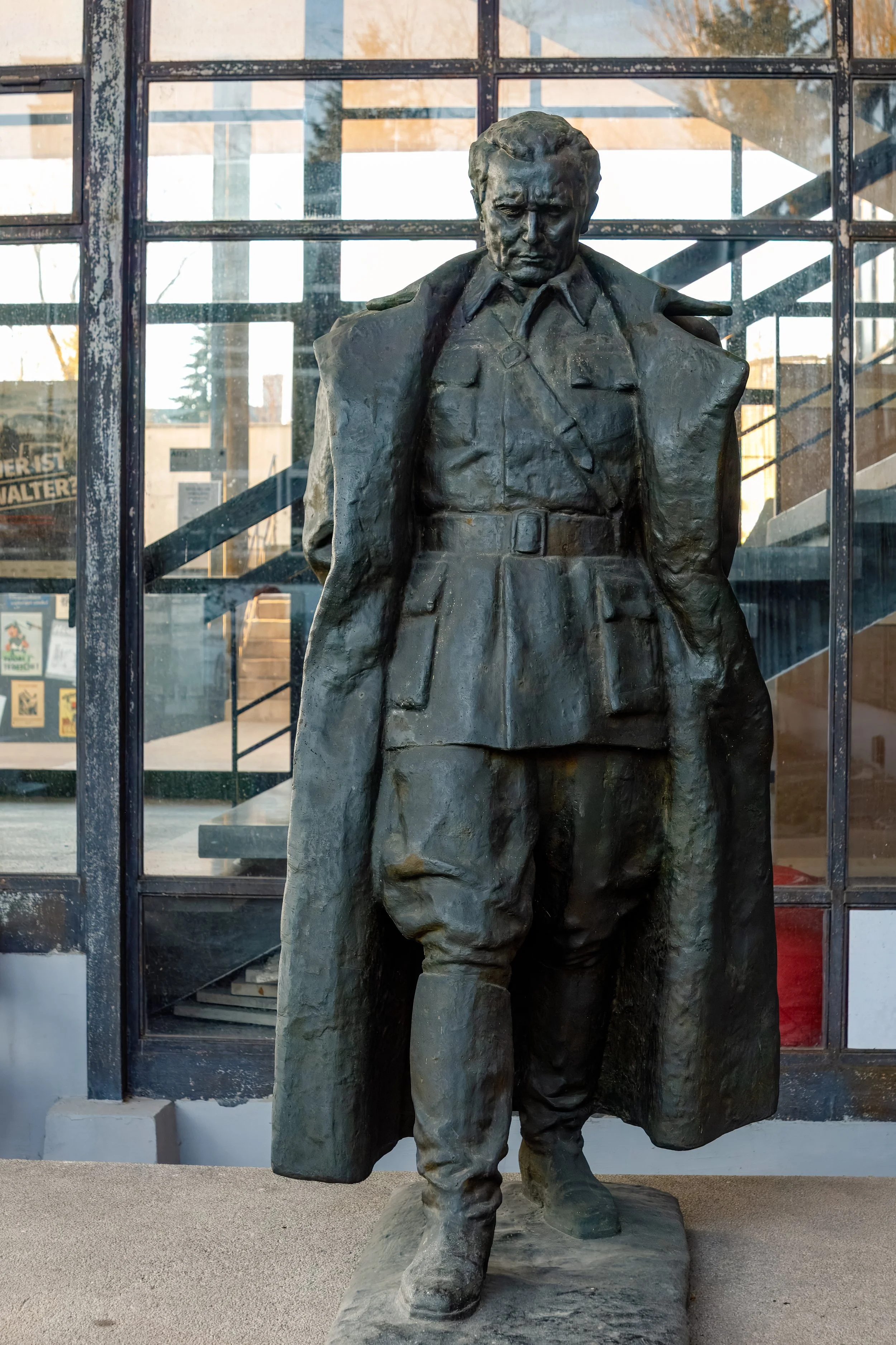  Bronze depiction of Josip Broz Tito, the former President of Yugoslavia from 1953 until his death in 1980, in the museum lobby 