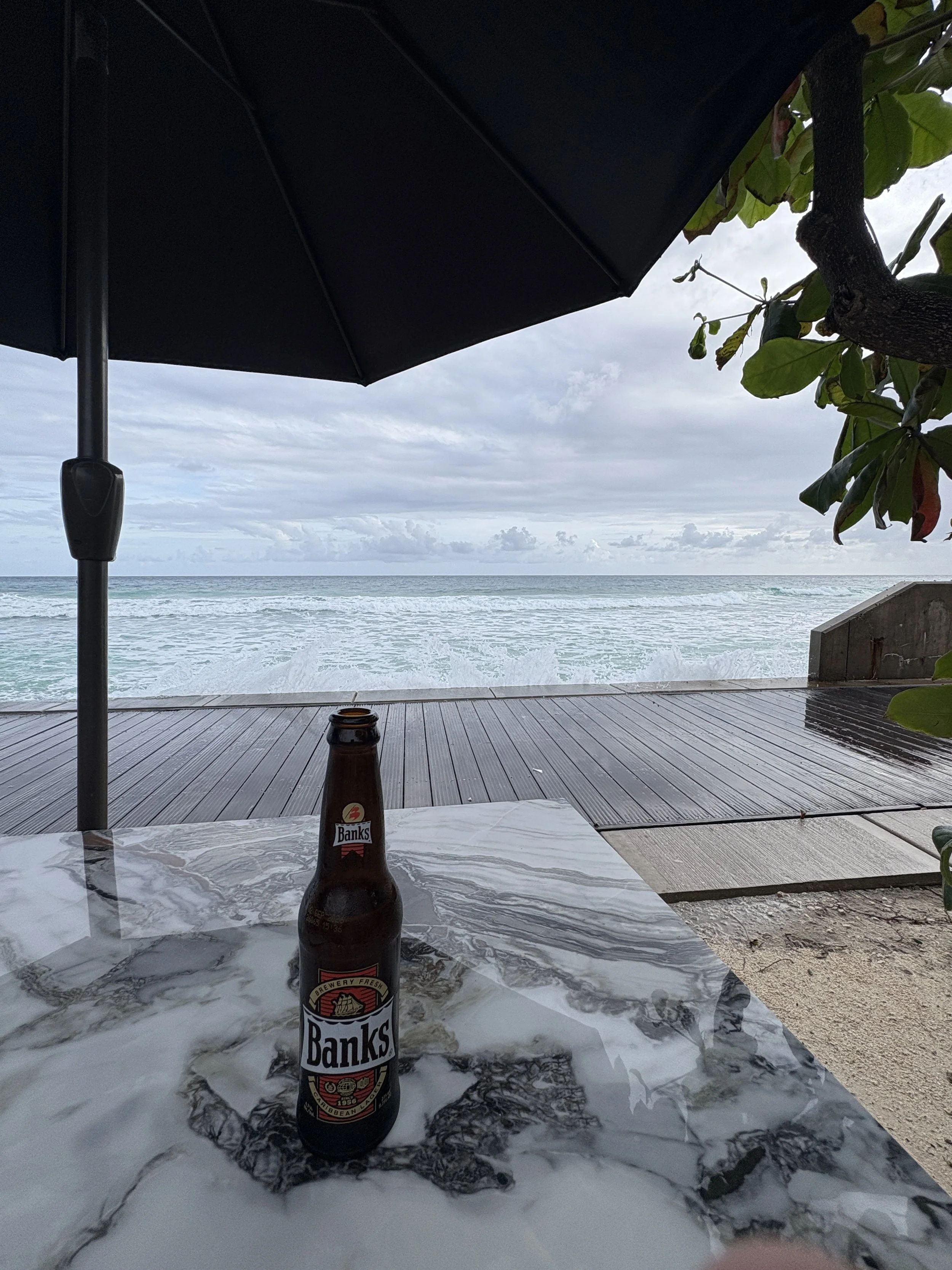  Stopping for happy hour along the beach 