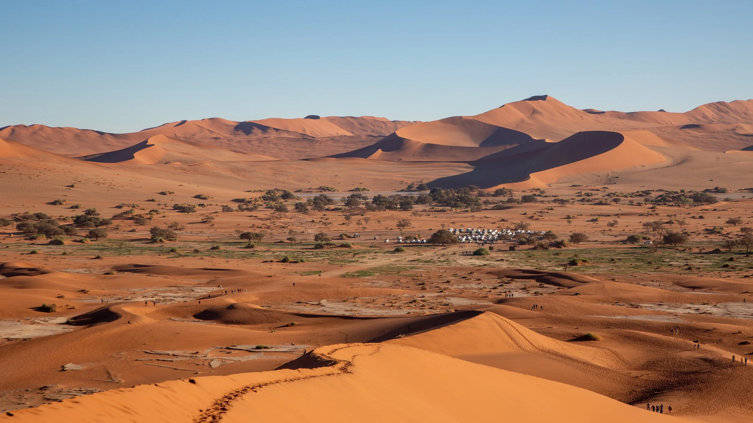  Opposite Deadvlei, the desert and dunes stretch out 
