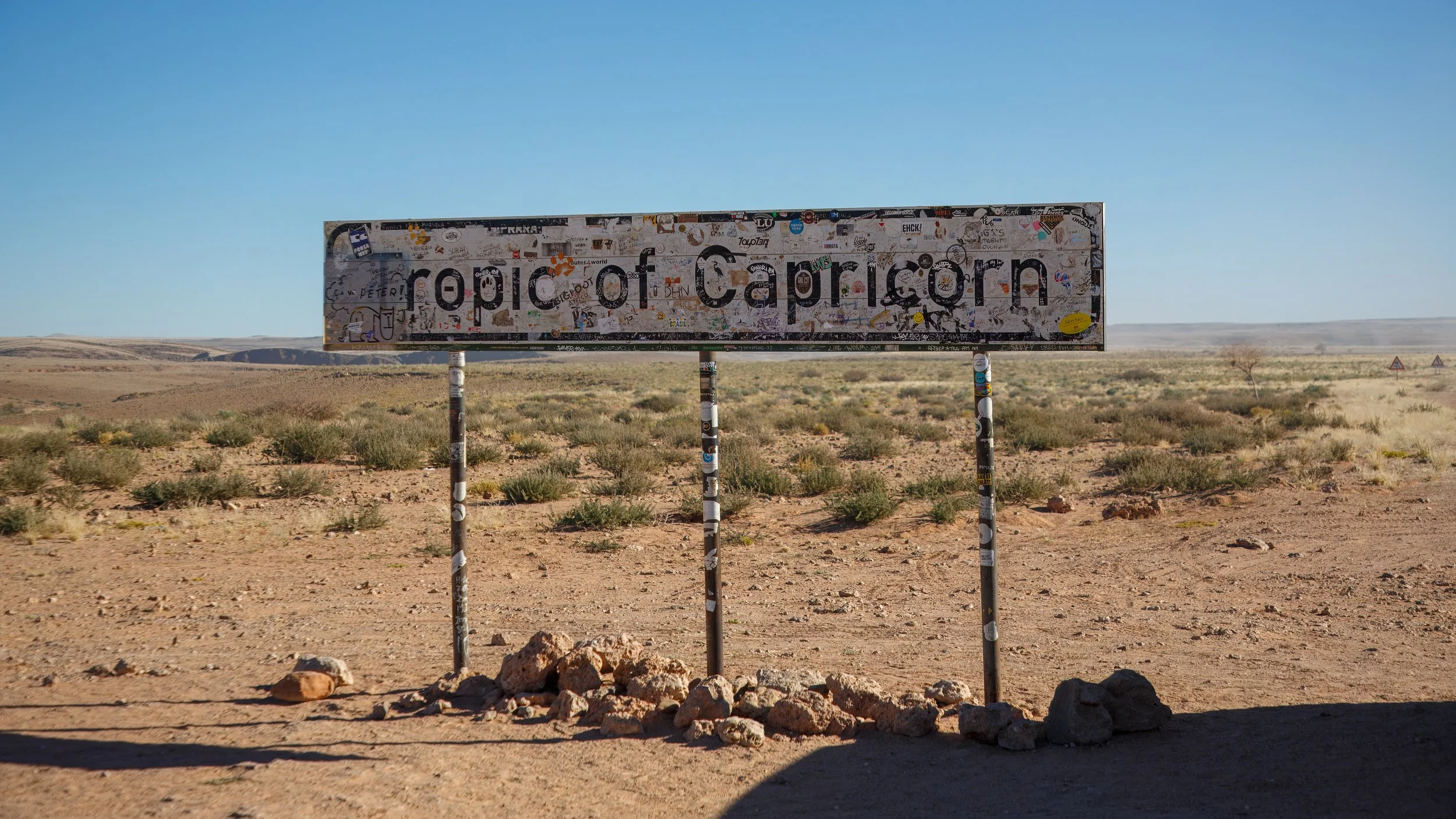  Passing through the Tropic of Capricorn for the second time on our trip, but this time with a sign 