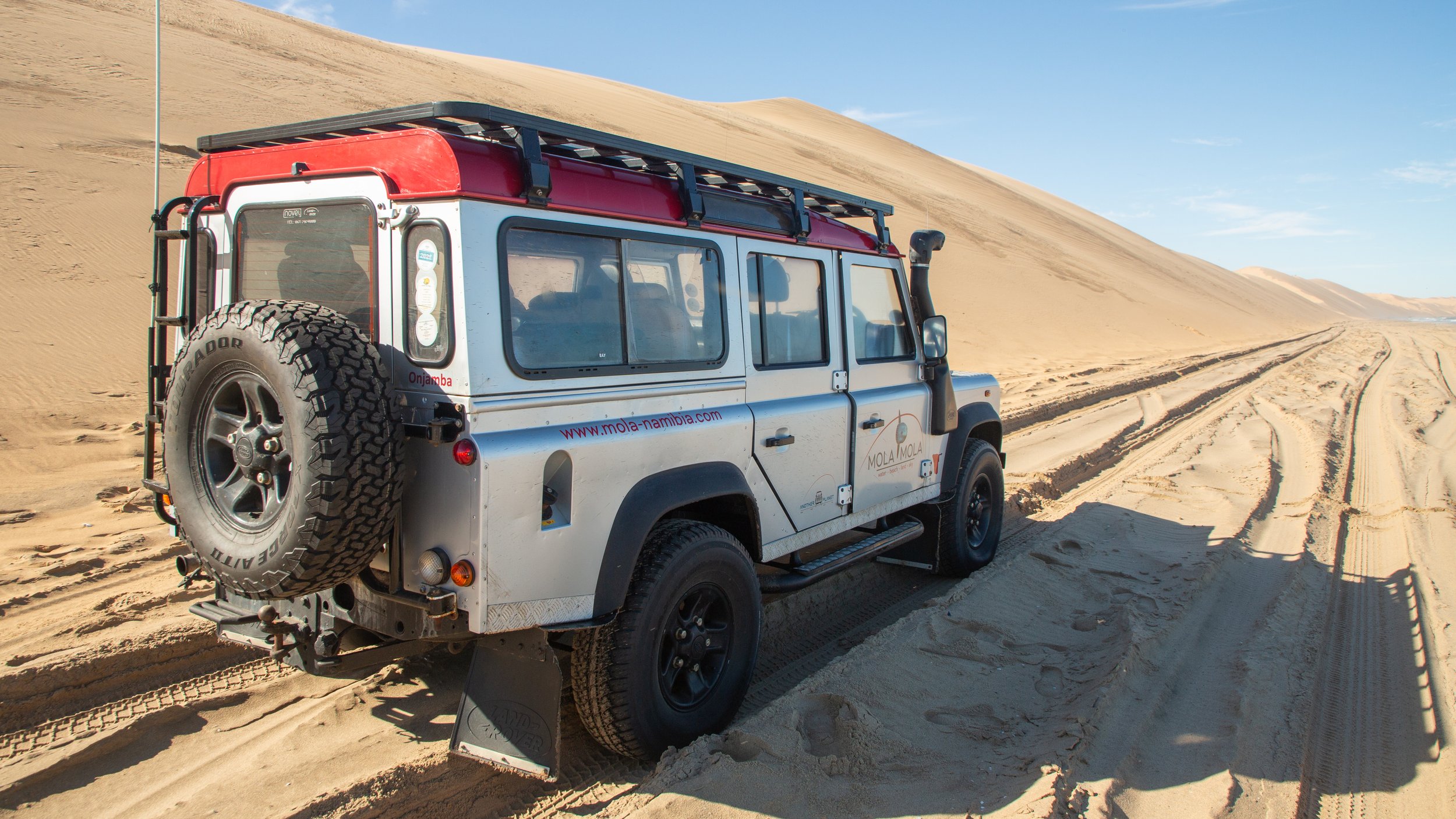  With the tire pressure lower, we had more traction to continue our journey 