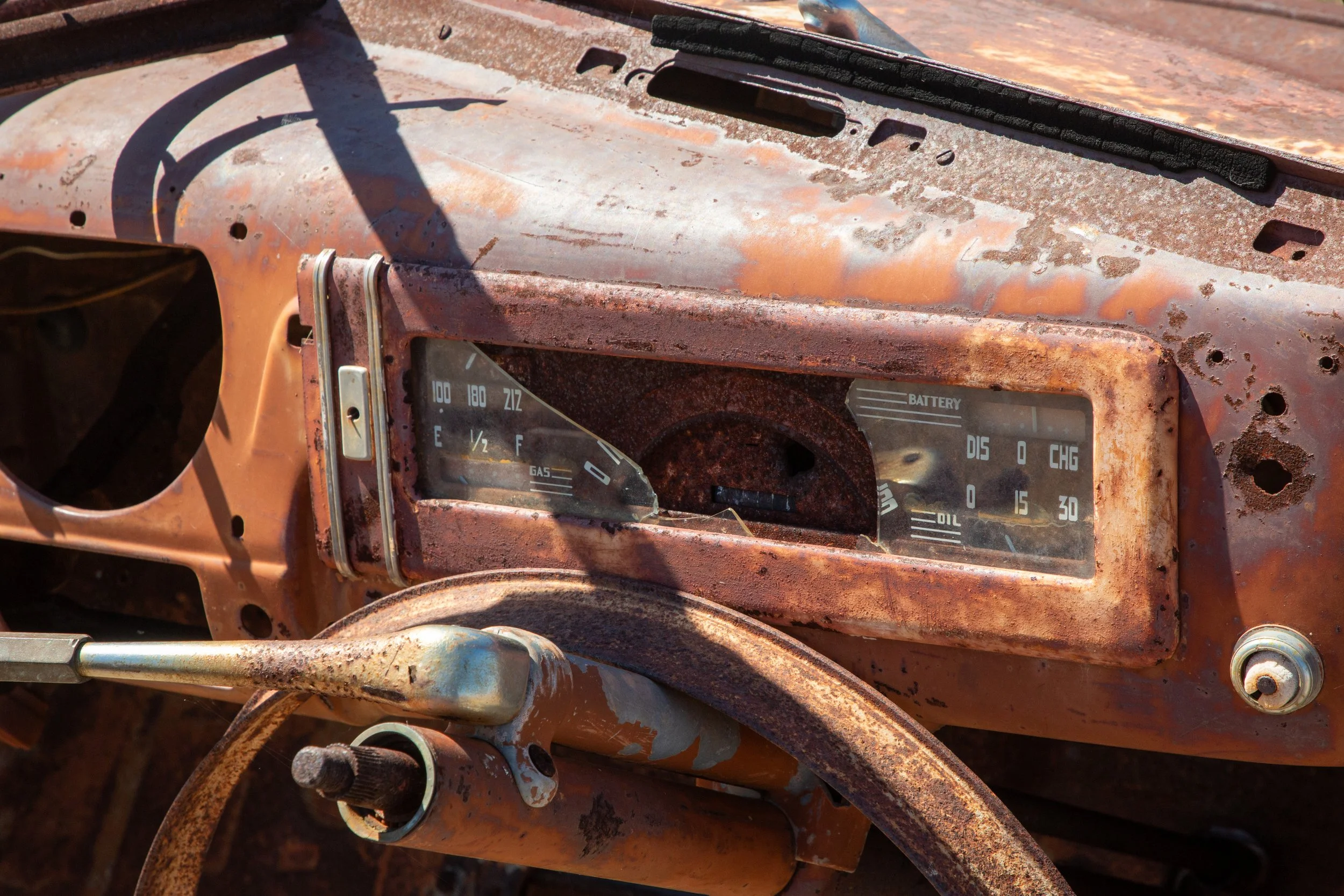  Knowing how rough the roads, surprised there aren’t more abandoned cars 