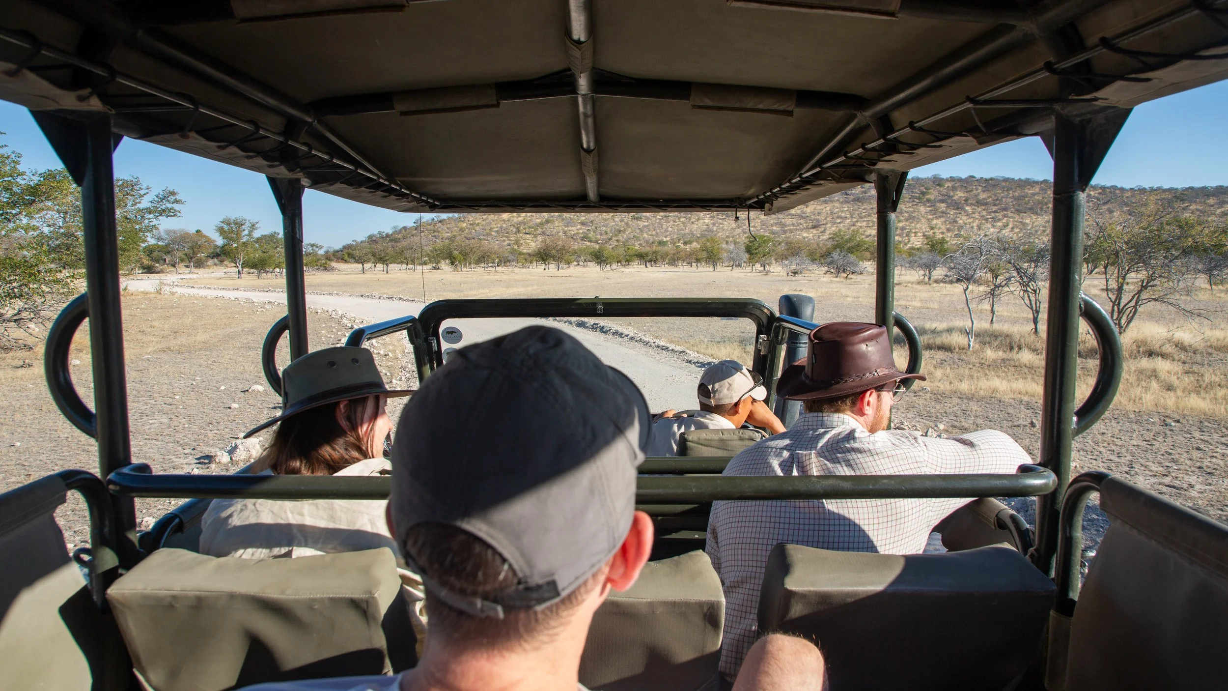  On the reserve, we were driven by a dedicated guide and more open-air safari vehicle, luckily not too crowded 