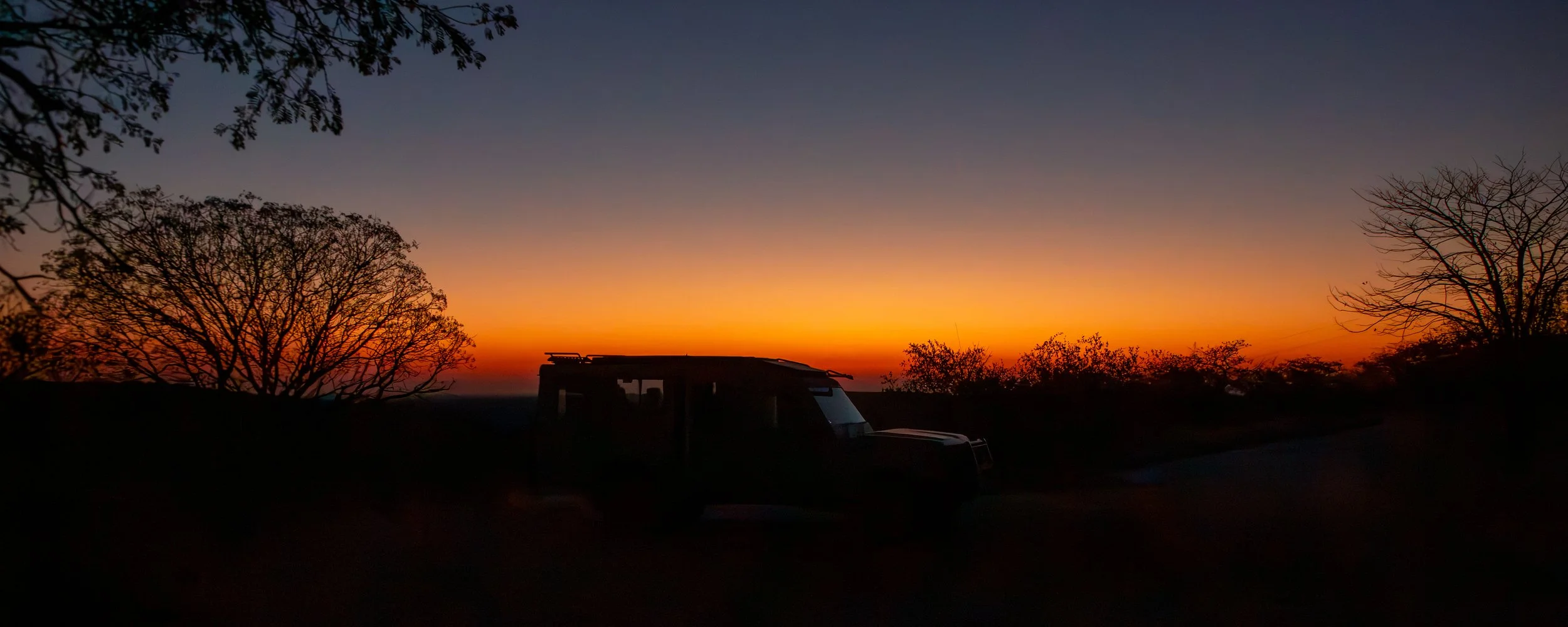  Sunrise, and the vehicle was loaded with our luggage and ready to go 