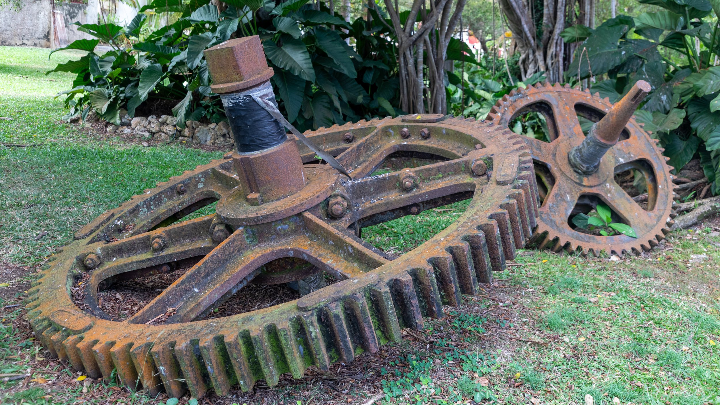  Some of the historic machinery near the distilery  