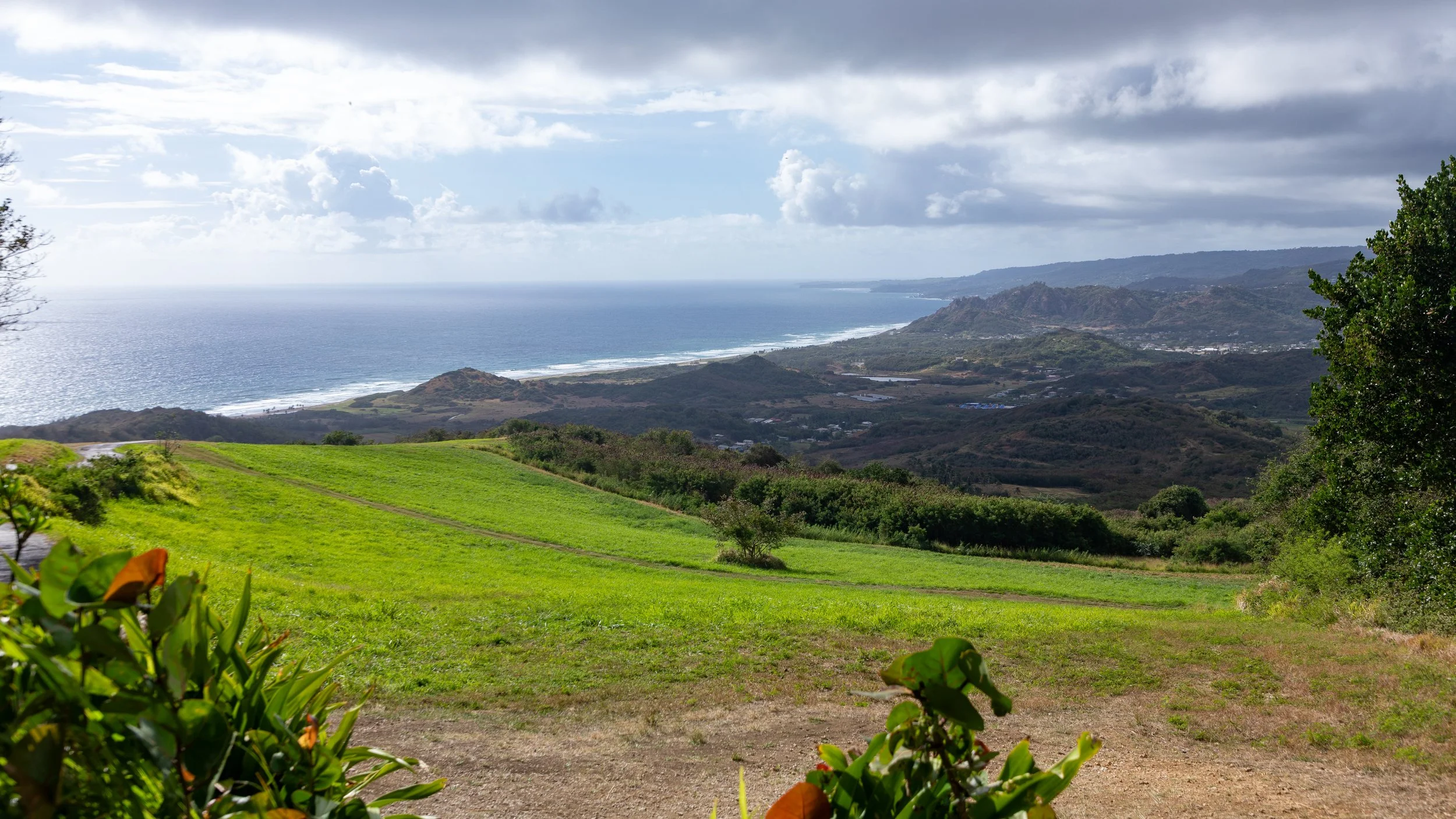  Looking down to the coast from Cherry Tree Hill 