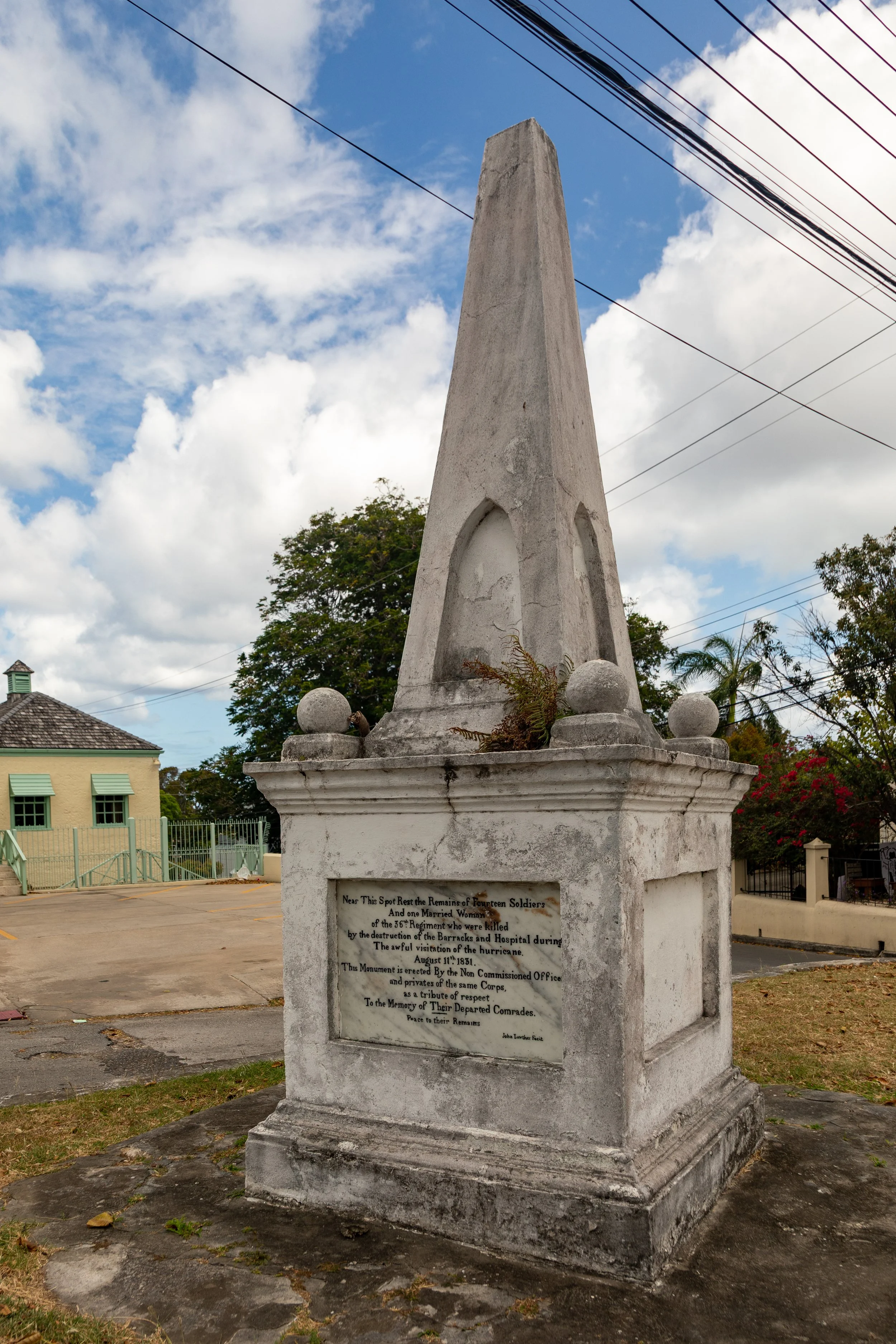  Monument to Those Lost in the 1831 Hurricane (also known as the 36th Regiment Soldier Memorial) 