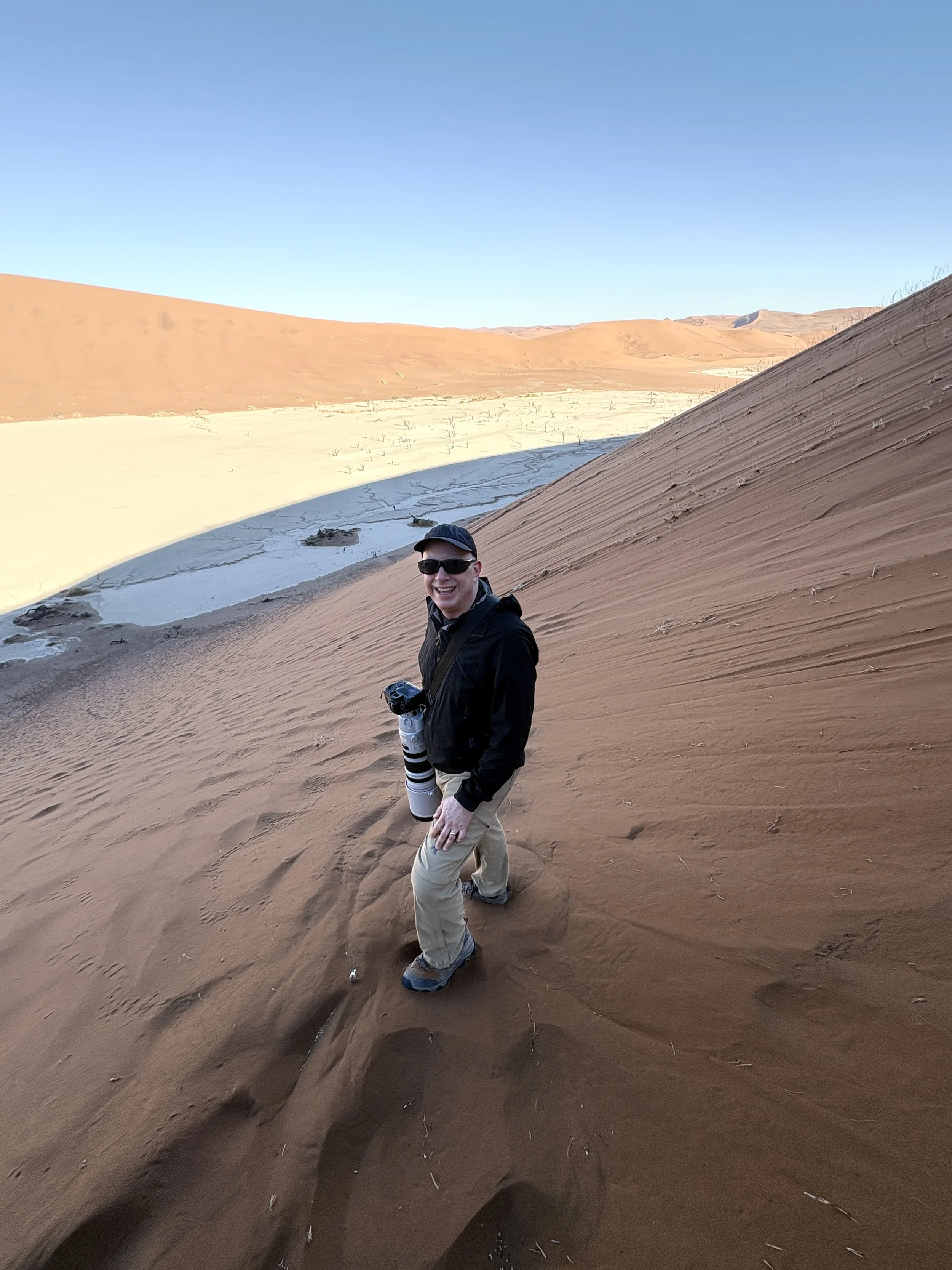  Although we took the gradual way up, making your own path straight down was a lot more fun 