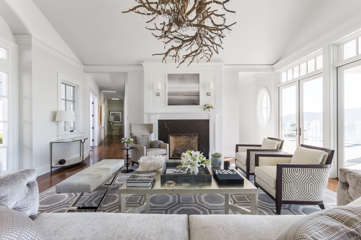 Ann Lowengart Interiors' Cool Gray project, as seen in Rue Magazine and Decorist. Photograph by David Duncan Livingston.
