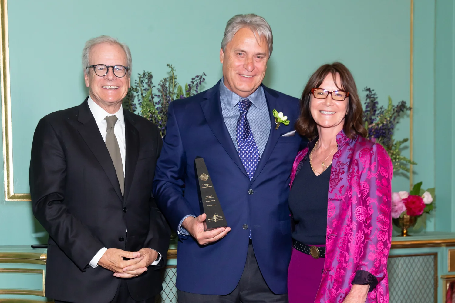 ICAA President, Coburn Everdell; Edward Westbrook, QuarryHouse; Elisa Stancil, ICAA Chapter Board Member