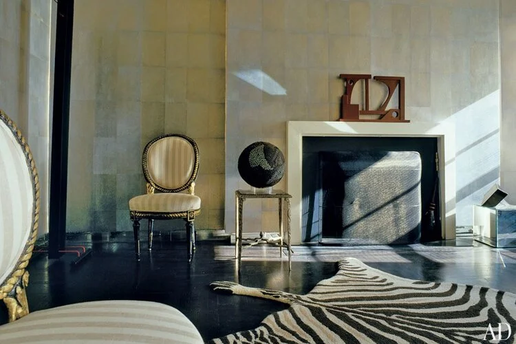 Hadley’s Manhattan living room in the 1980s: Photo by Oberto Gili/Condé Nast