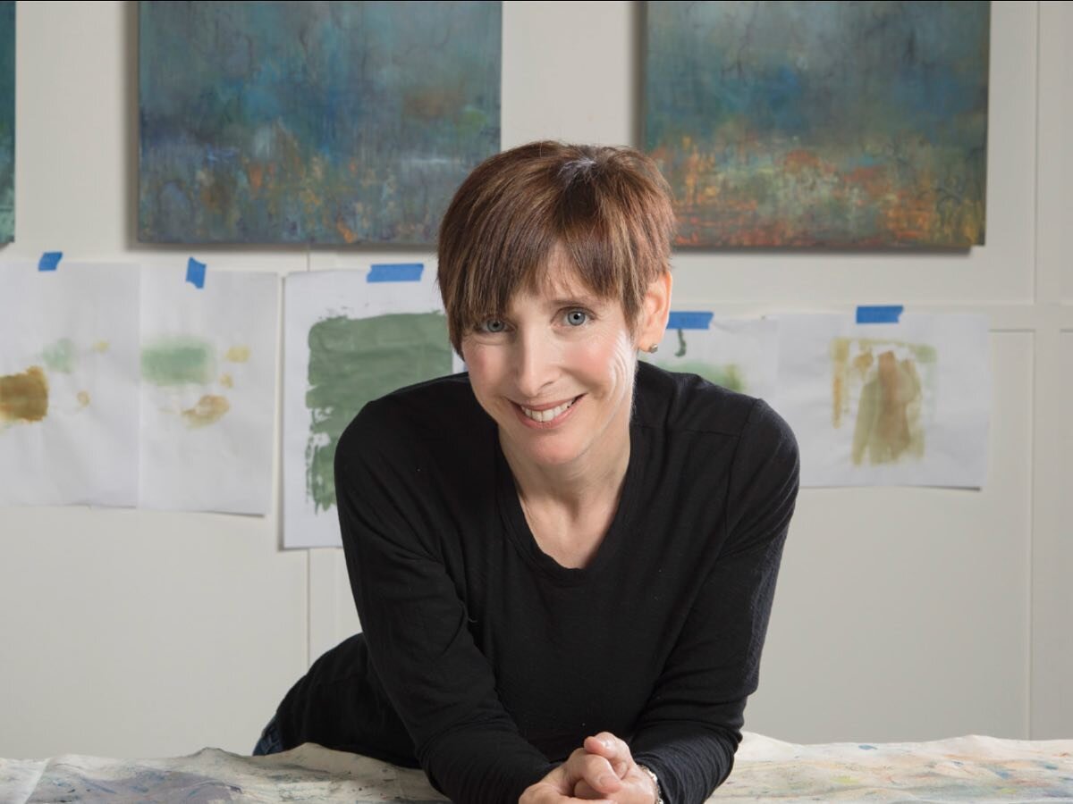 Artist Spotlight | Rebecca Katz creates Turneresque sea and skyscapes from her artist's studio in Sausalito's historic mid-century shipyard. Before taking up her brush professionally, Rebecca painted with food and words, authoring seven cookbooks ded