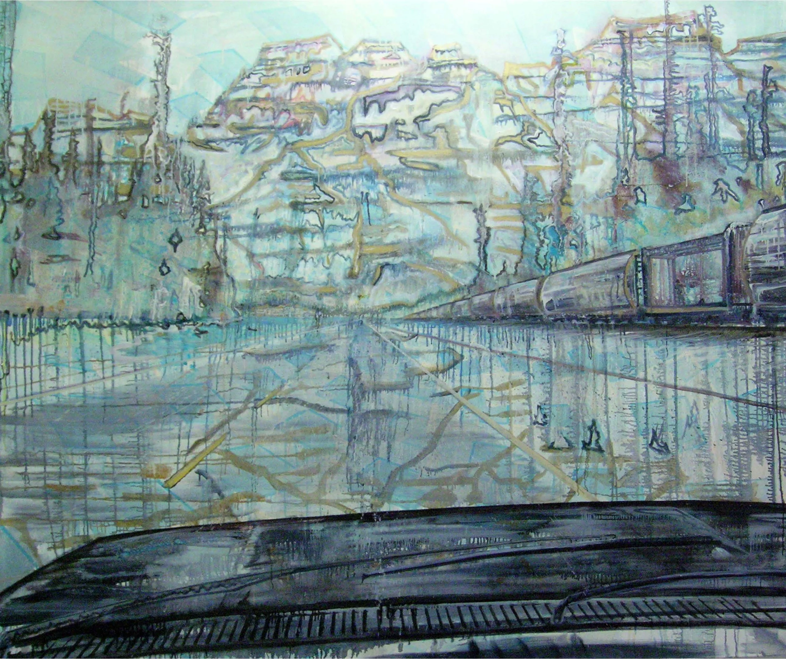   National Park   Oil on canvas, 63” x 75” 