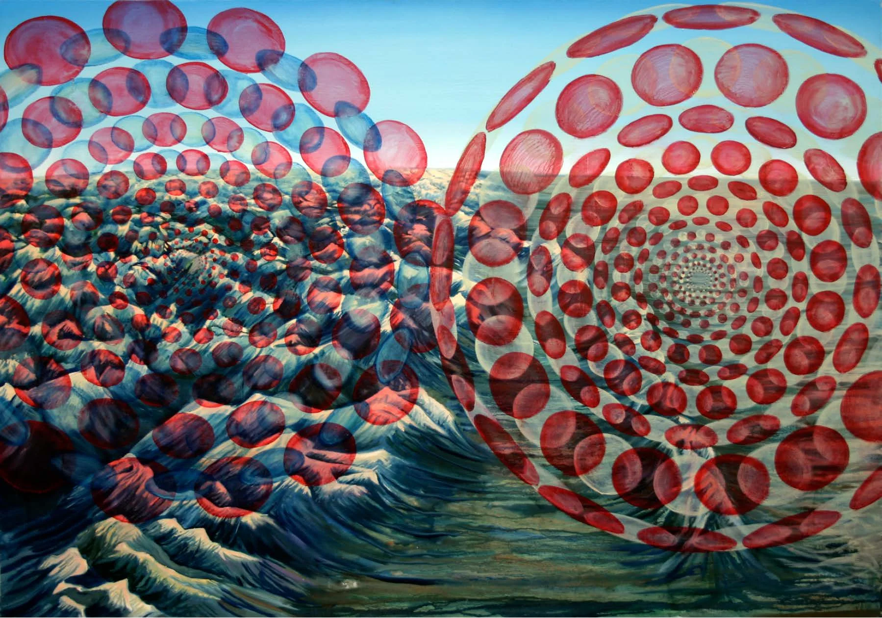   YVR to YEG   Oil on canvas  46" x 54"   