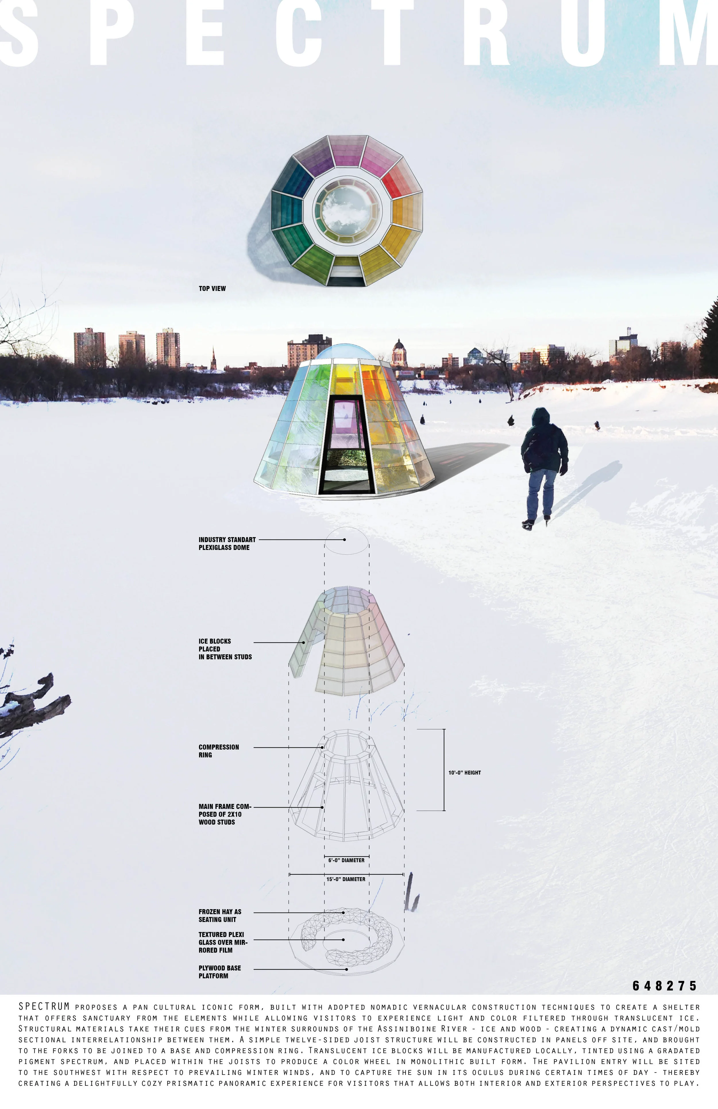  A collaboration with Berkay Guney for the 2017 Winnipeg Skating Shelter competition. 