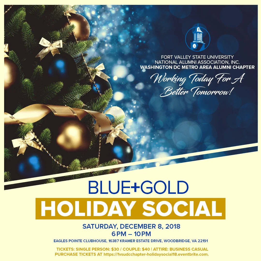 Blue & Gold Holiday Social