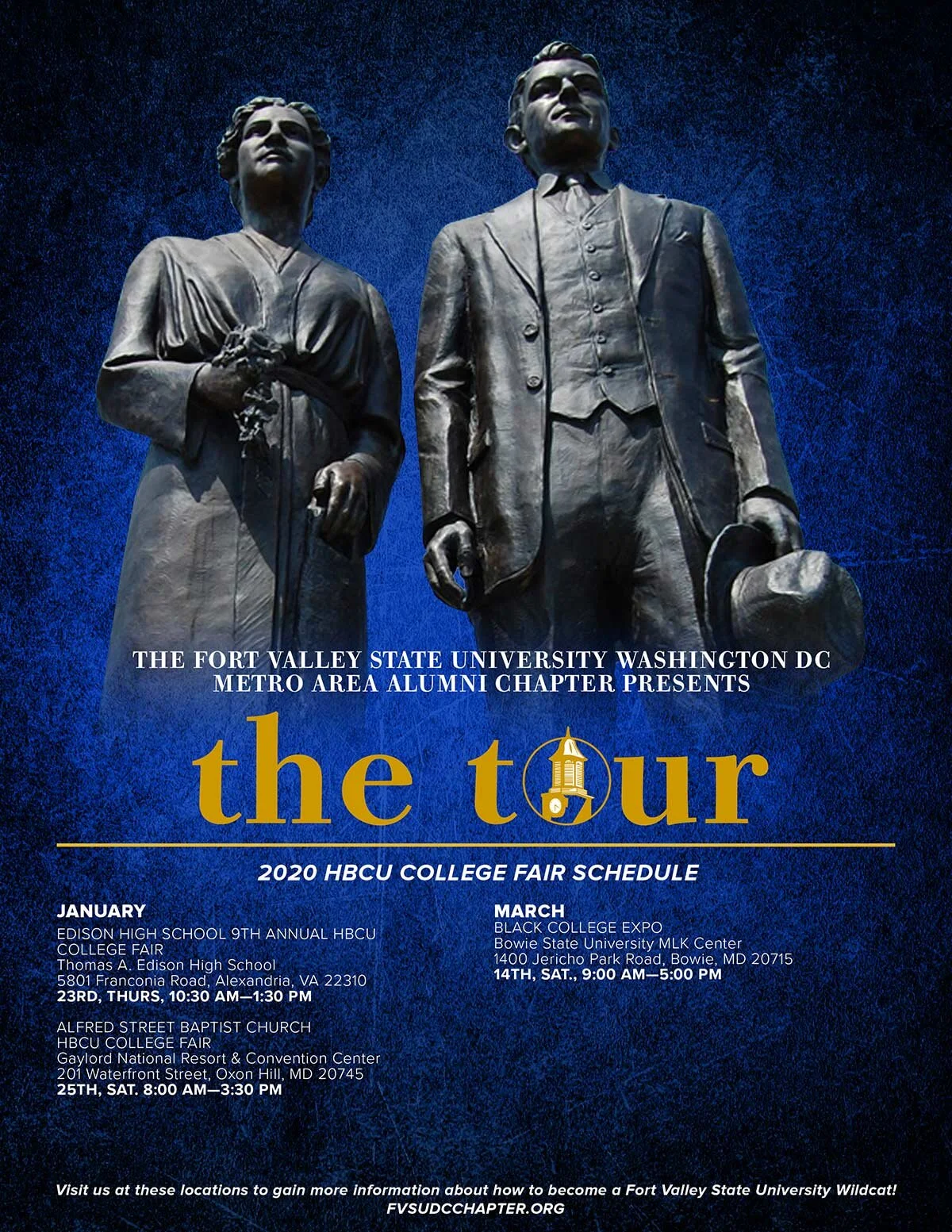 The TOUR Spring 2020 College Fair Schedule