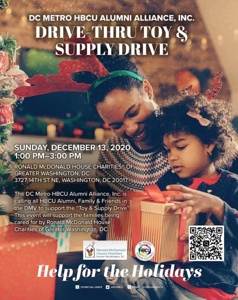 DC Metro HBCU Alumni Alliance, Inc. Drive-Thru Toy &amp; Supply Drive