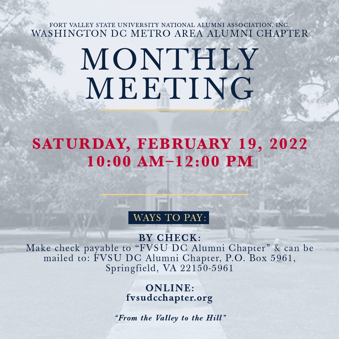 Monthly Alumni Chapter Meeting